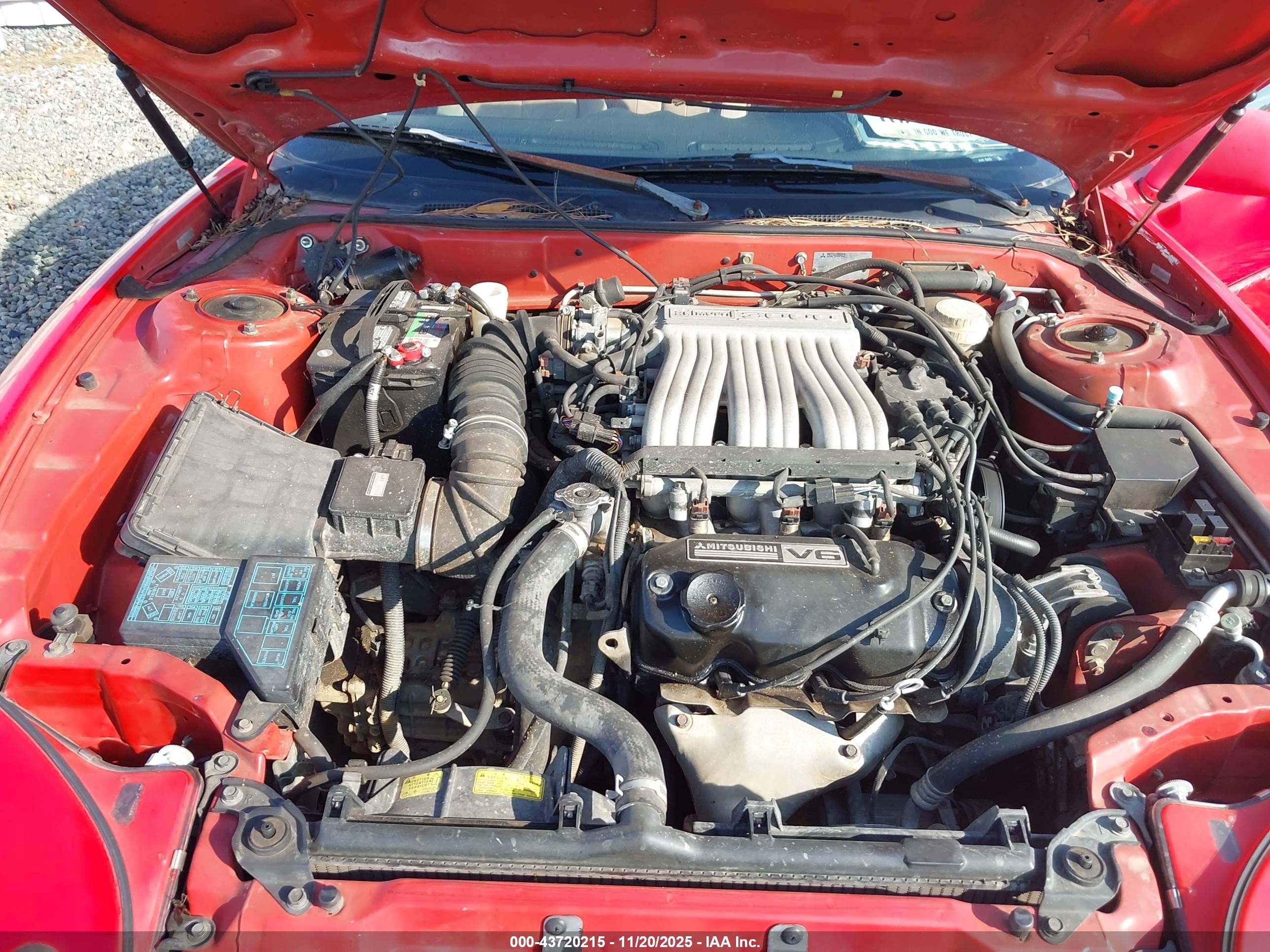 1998 Mitsubishi 3000 Gt   Red vin: JA3AM44H4WY001533