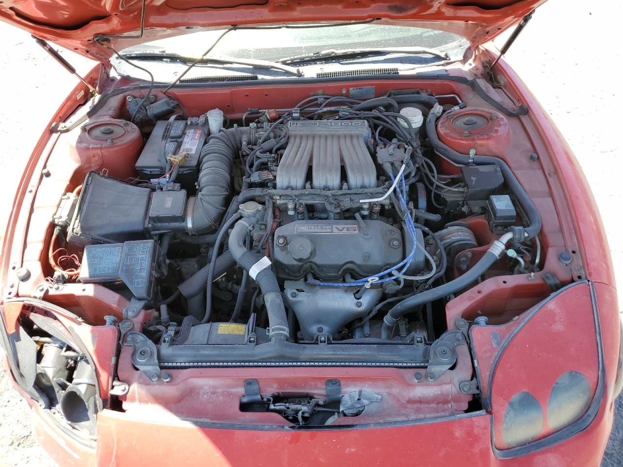 1998 Mitsubishi 3000 Gt  Orange vin: JA3AM44H5WY002366