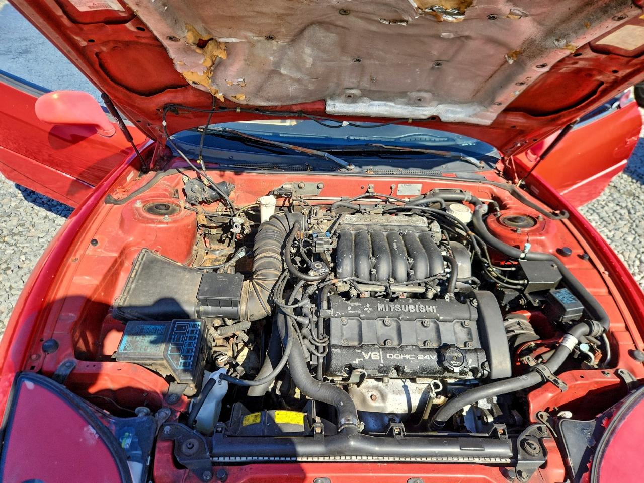 1994 Mitsubishi 3000 Gt Red vin: JA3AM54J1RY013555