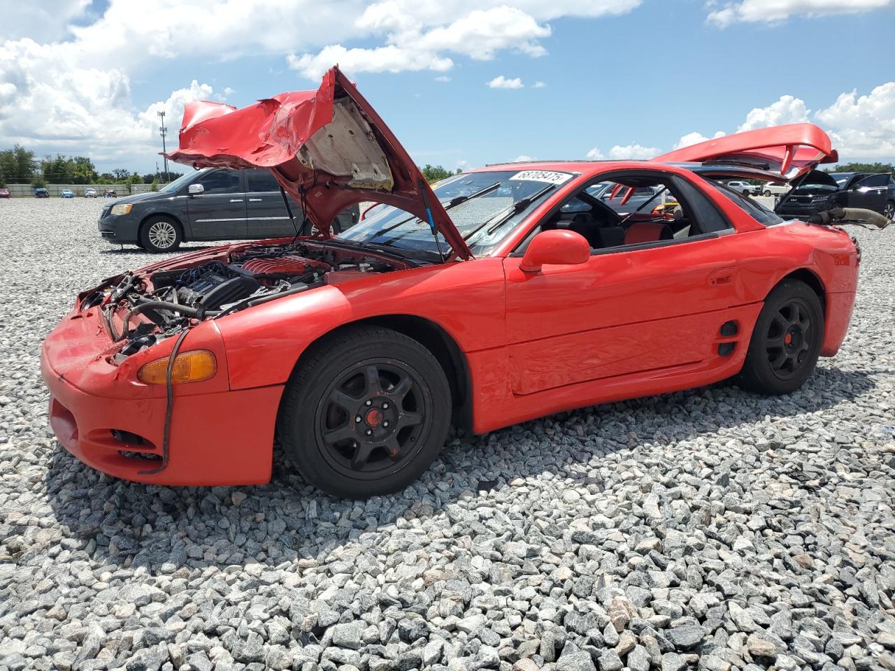 1994 Mitsubishi 3000 Gt Red vin: JA3AM54J1RY027441