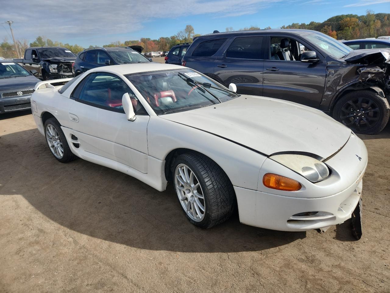 1996 Mitsubishi 3000 Gt White vin: JA3AM84J2TY004159