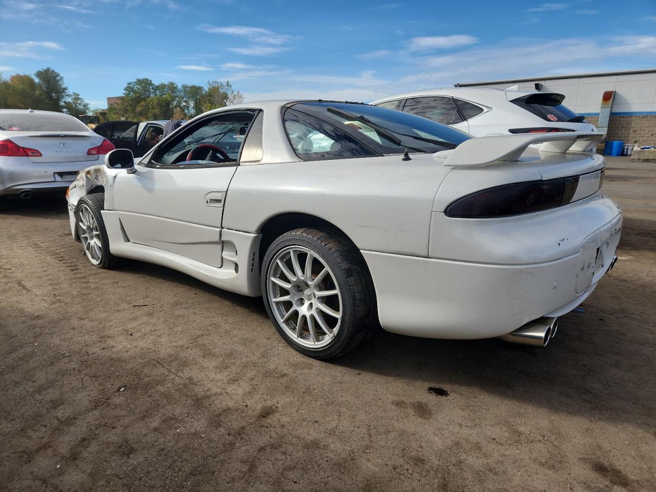 1996 Mitsubishi 3000 Gt White vin: JA3AM84J2TY004159