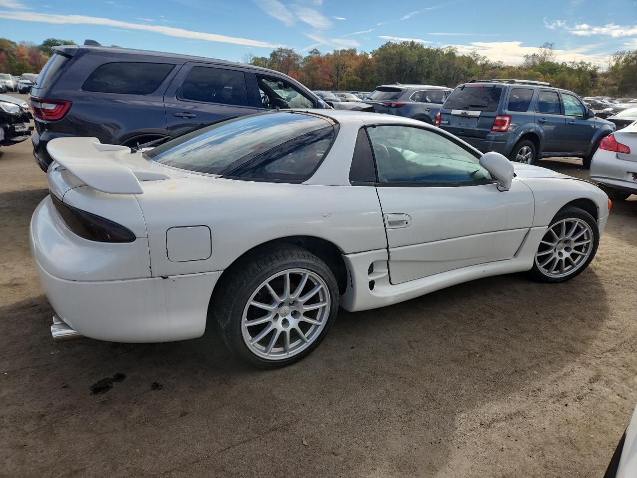 1996 Mitsubishi 3000 Gt White vin: JA3AM84J2TY004159