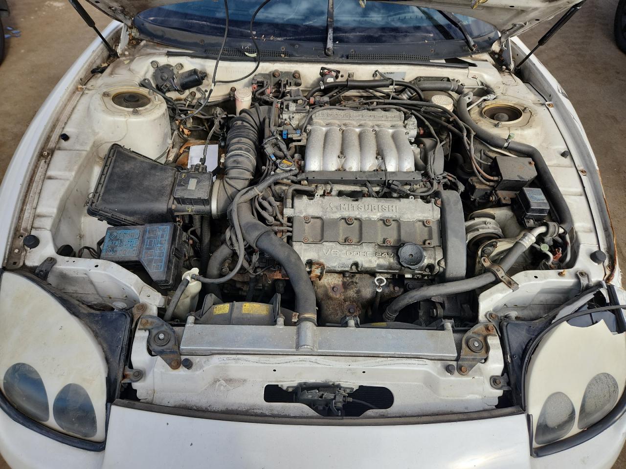 1996 Mitsubishi 3000 Gt White vin: JA3AM84J2TY004159