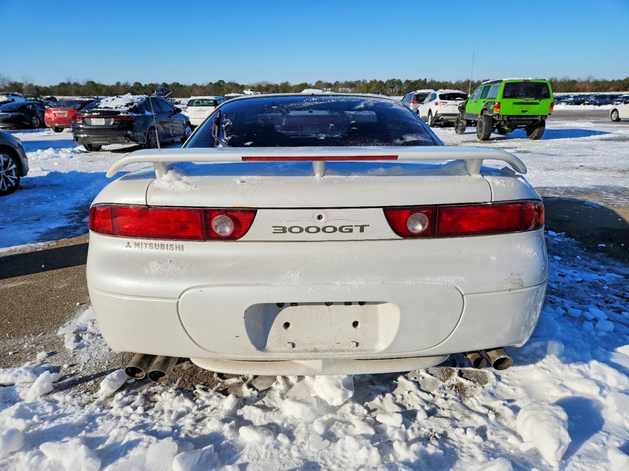 1996 Mitsubishi 3000 Gt White vin: JA3AM84J8TY003999