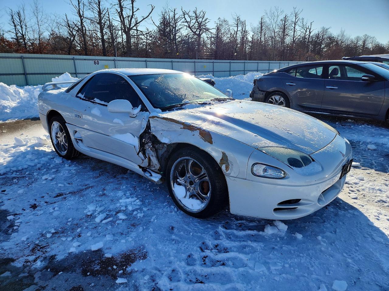 1996 Mitsubishi 3000 Gt White vin: JA3AM84J8TY003999
