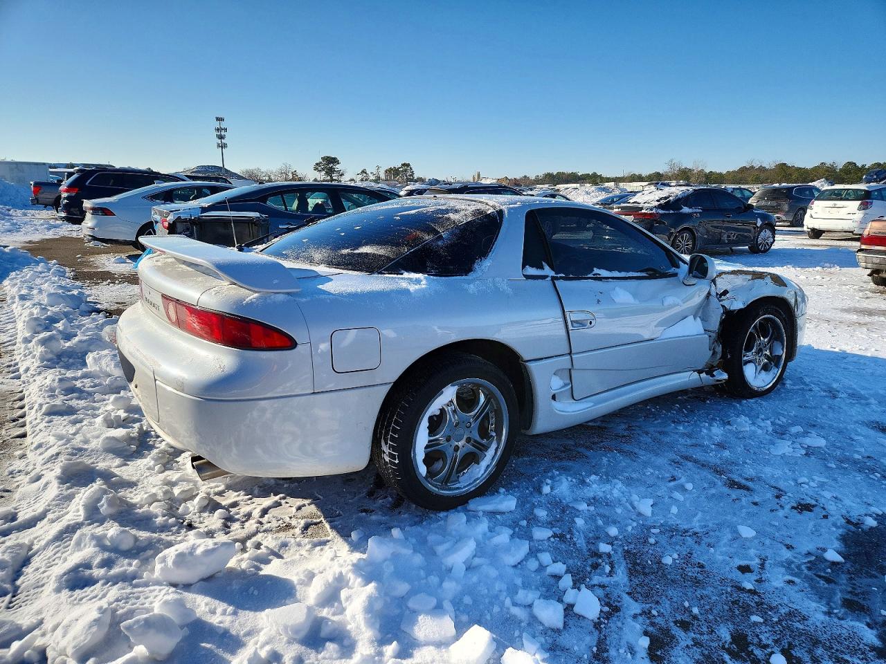 1996 Mitsubishi 3000 Gt White vin: JA3AM84J8TY003999