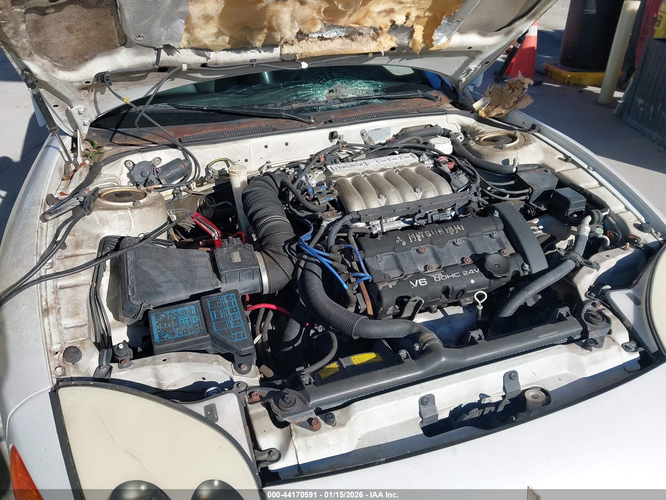 1998 Mitsubishi 3000 Gt Sl White vin: JA3AM84JXWY004057