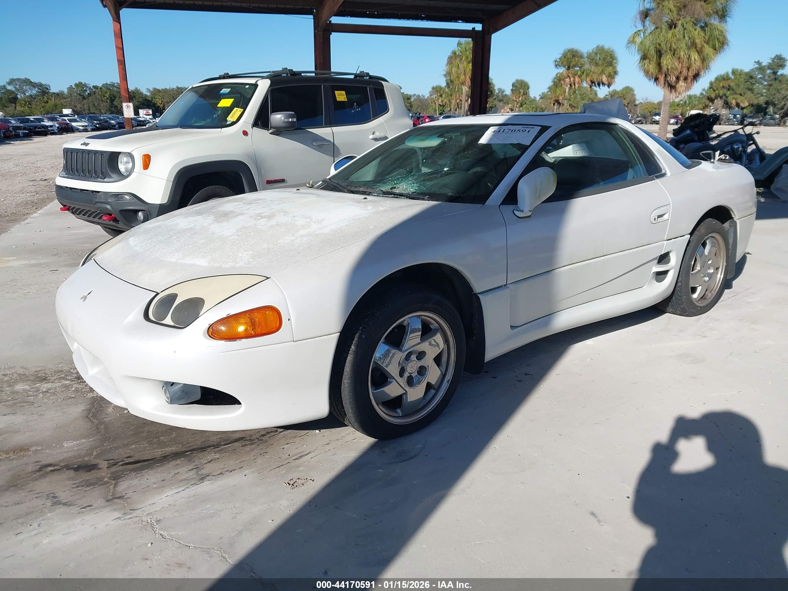 1998 Mitsubishi 3000 Gt Sl White vin: JA3AM84JXWY004057
