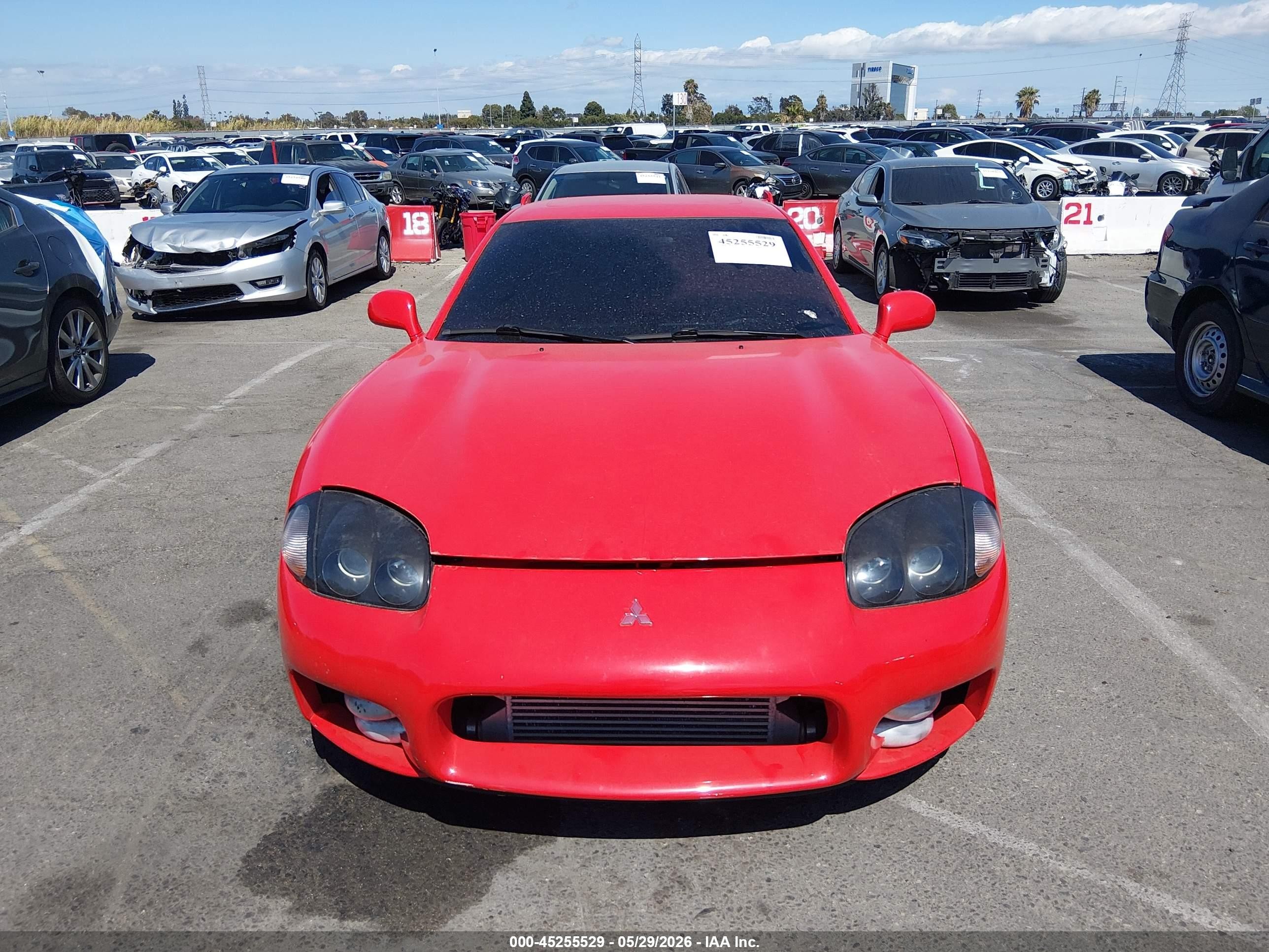 1999 Mitsubishi 3000 Gt Vr-4 Red vin: JA3AN74K7XY000646