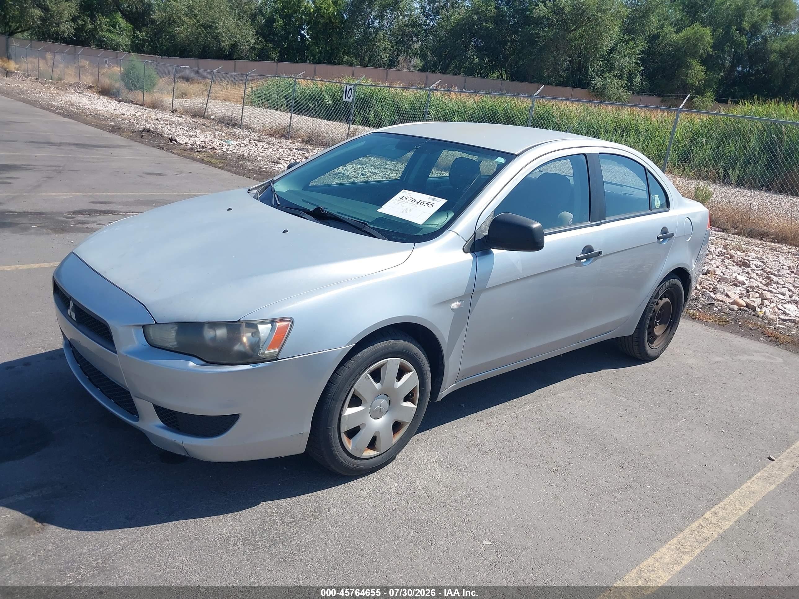 2008 Mitsubishi Lancer De Silver vin: JA3AU16U08U035276