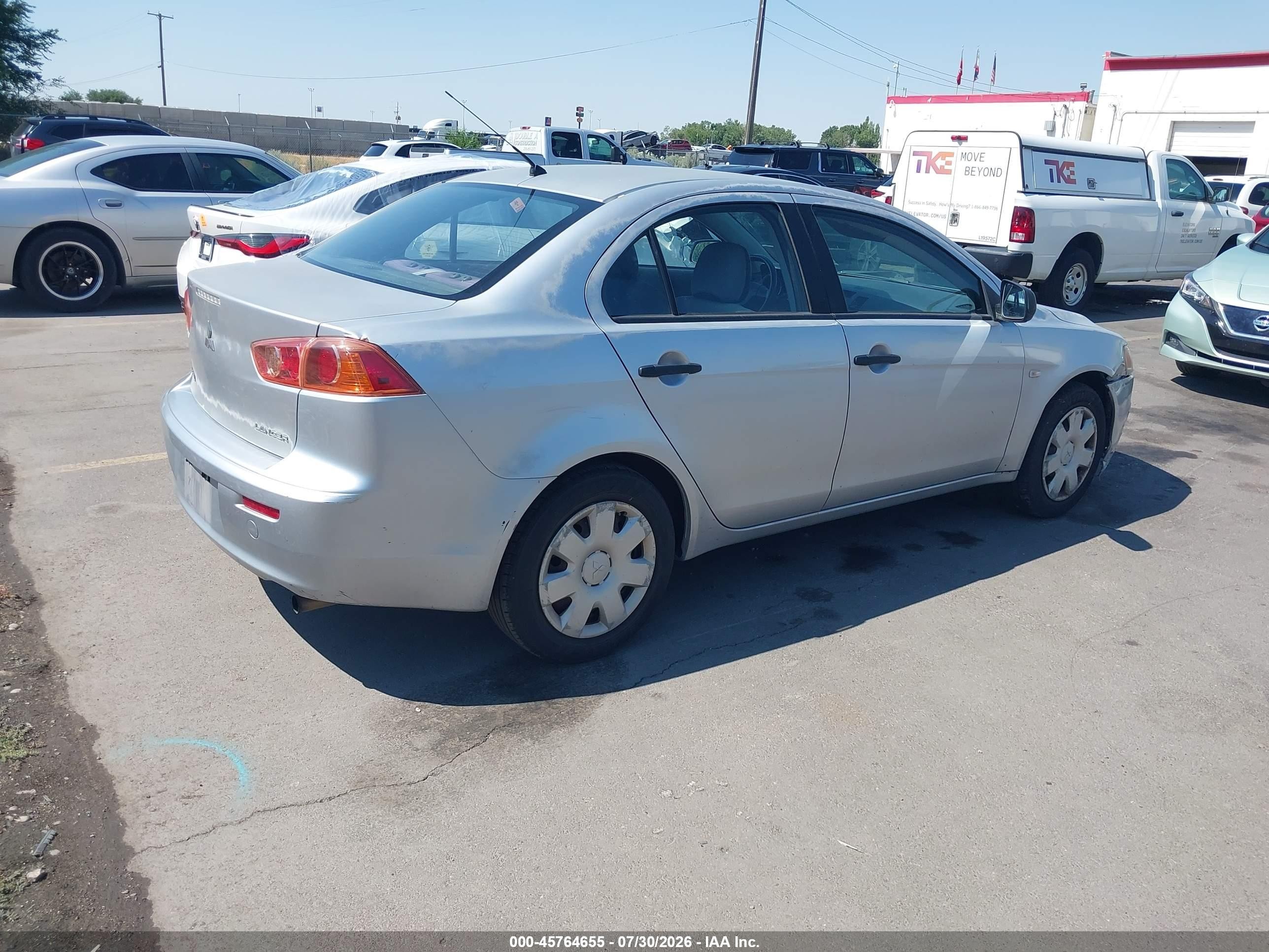 2008 Mitsubishi Lancer De Silver vin: JA3AU16U08U035276