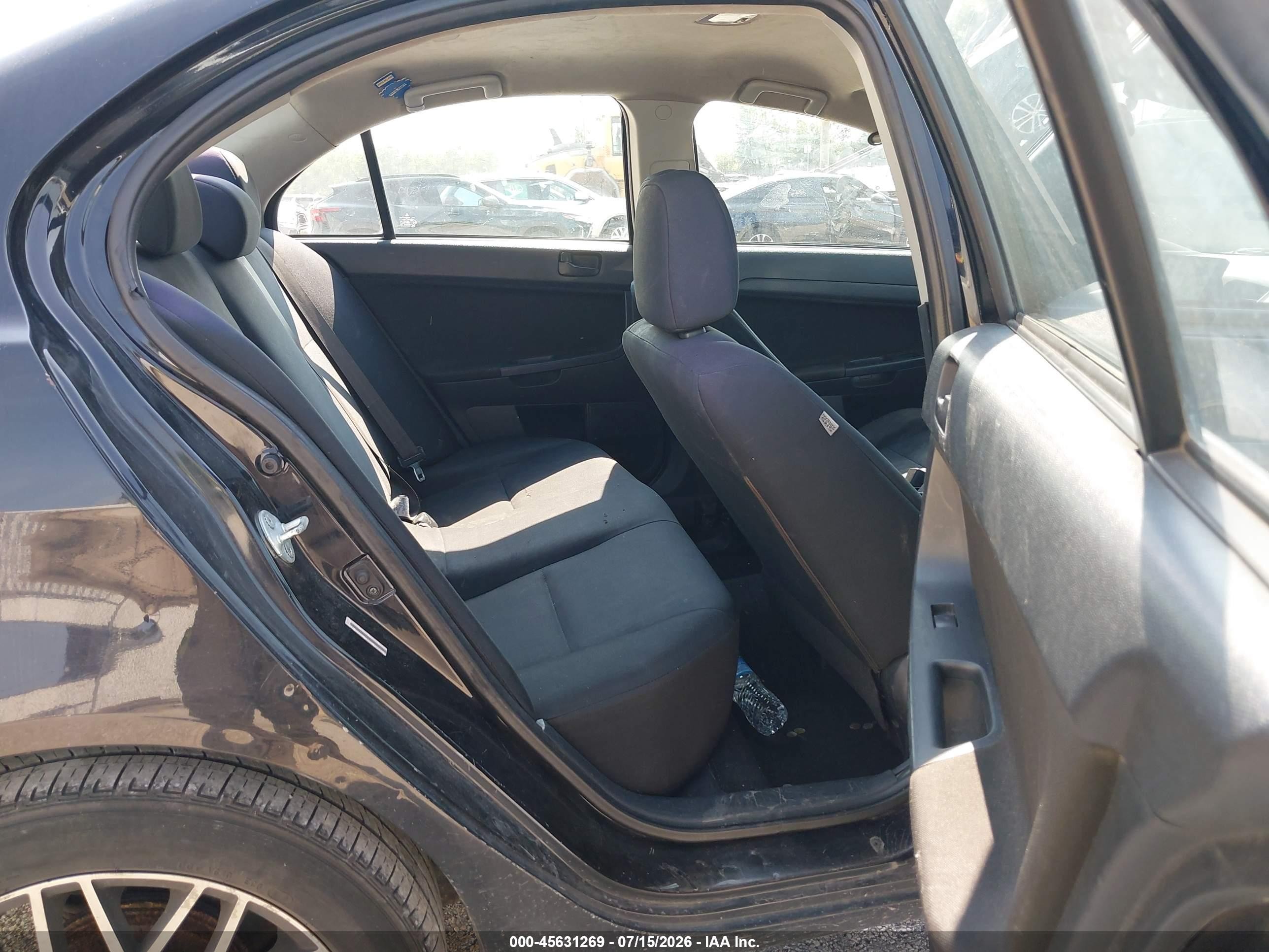 2009 Mitsubishi Lancer De Black vin: JA3AU16U09U000738