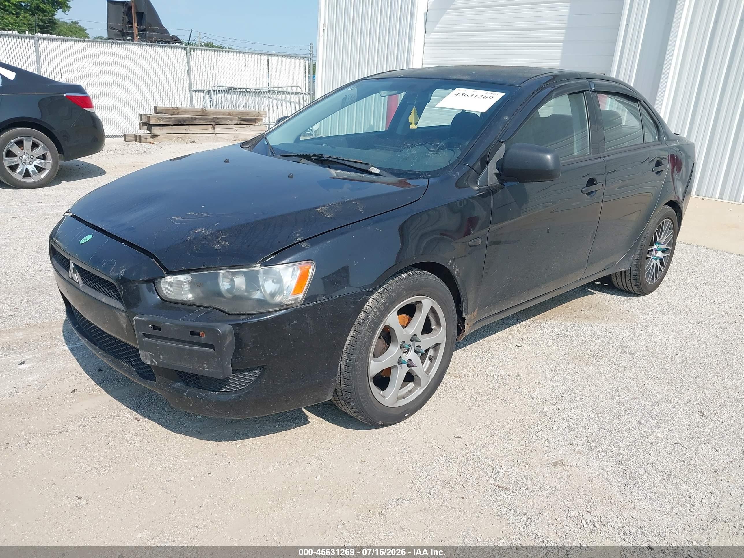 2009 Mitsubishi Lancer De Black vin: JA3AU16U09U000738