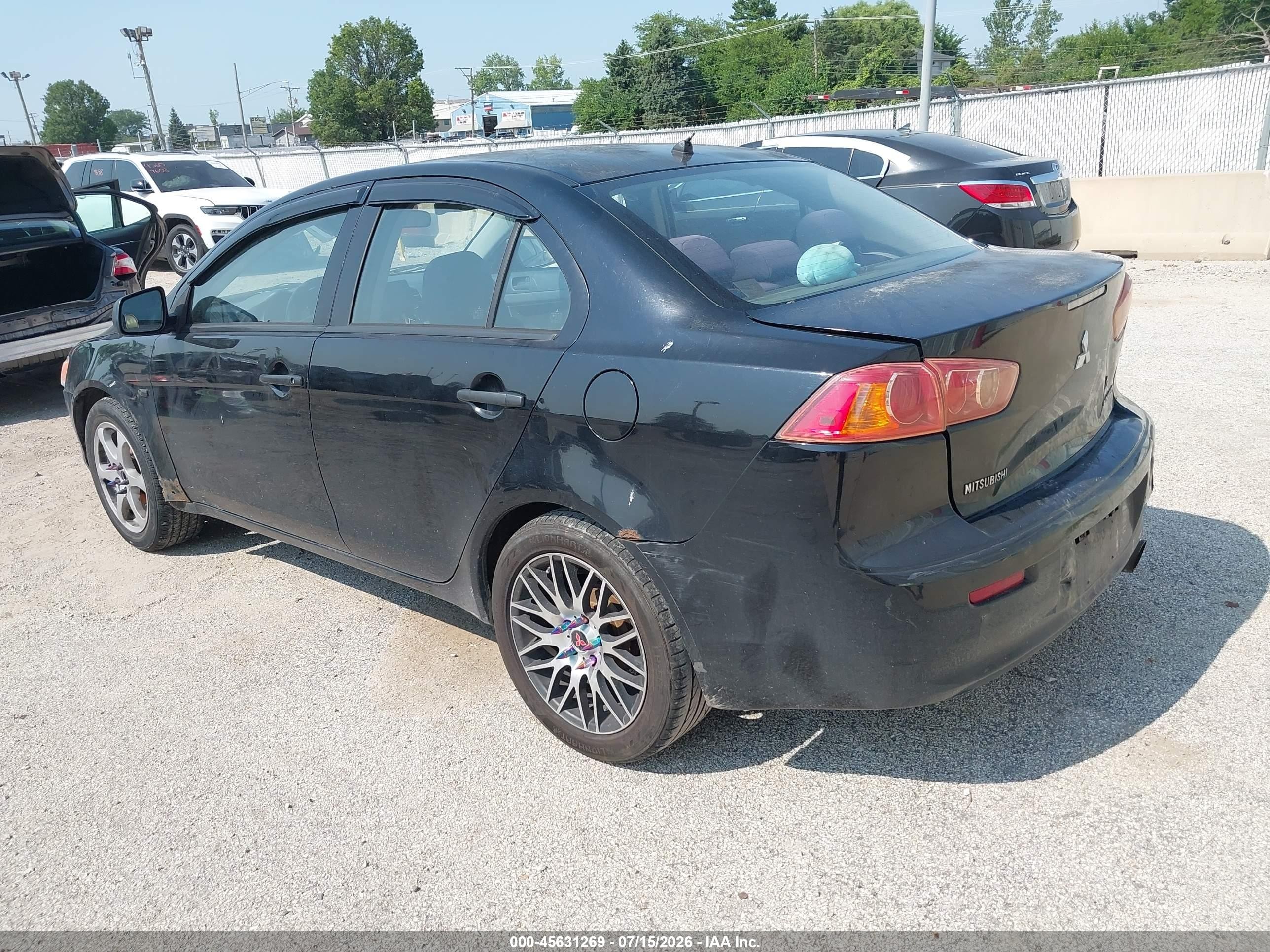 2009 Mitsubishi Lancer De Black vin: JA3AU16U09U000738