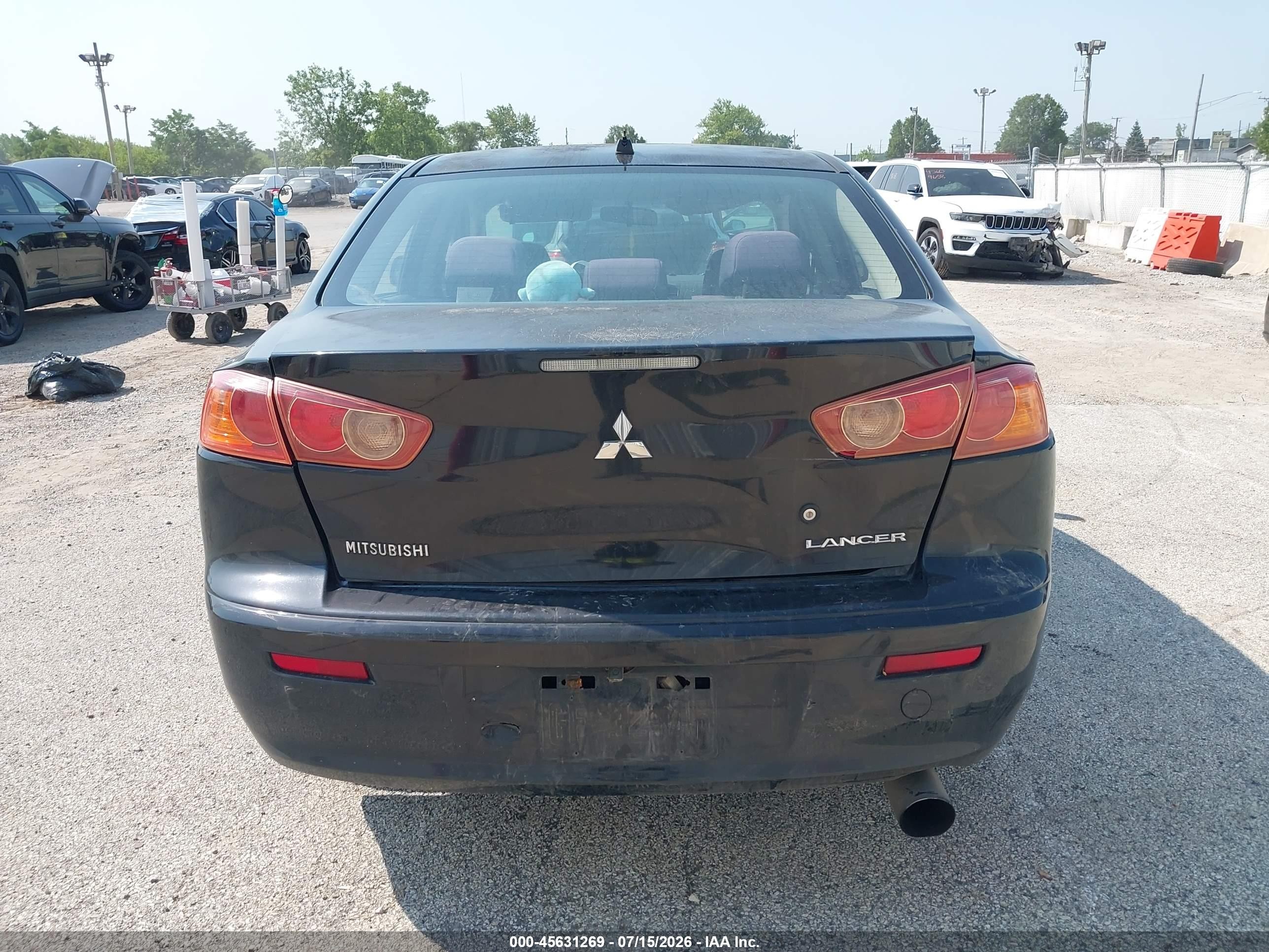 2009 Mitsubishi Lancer De Black vin: JA3AU16U09U000738