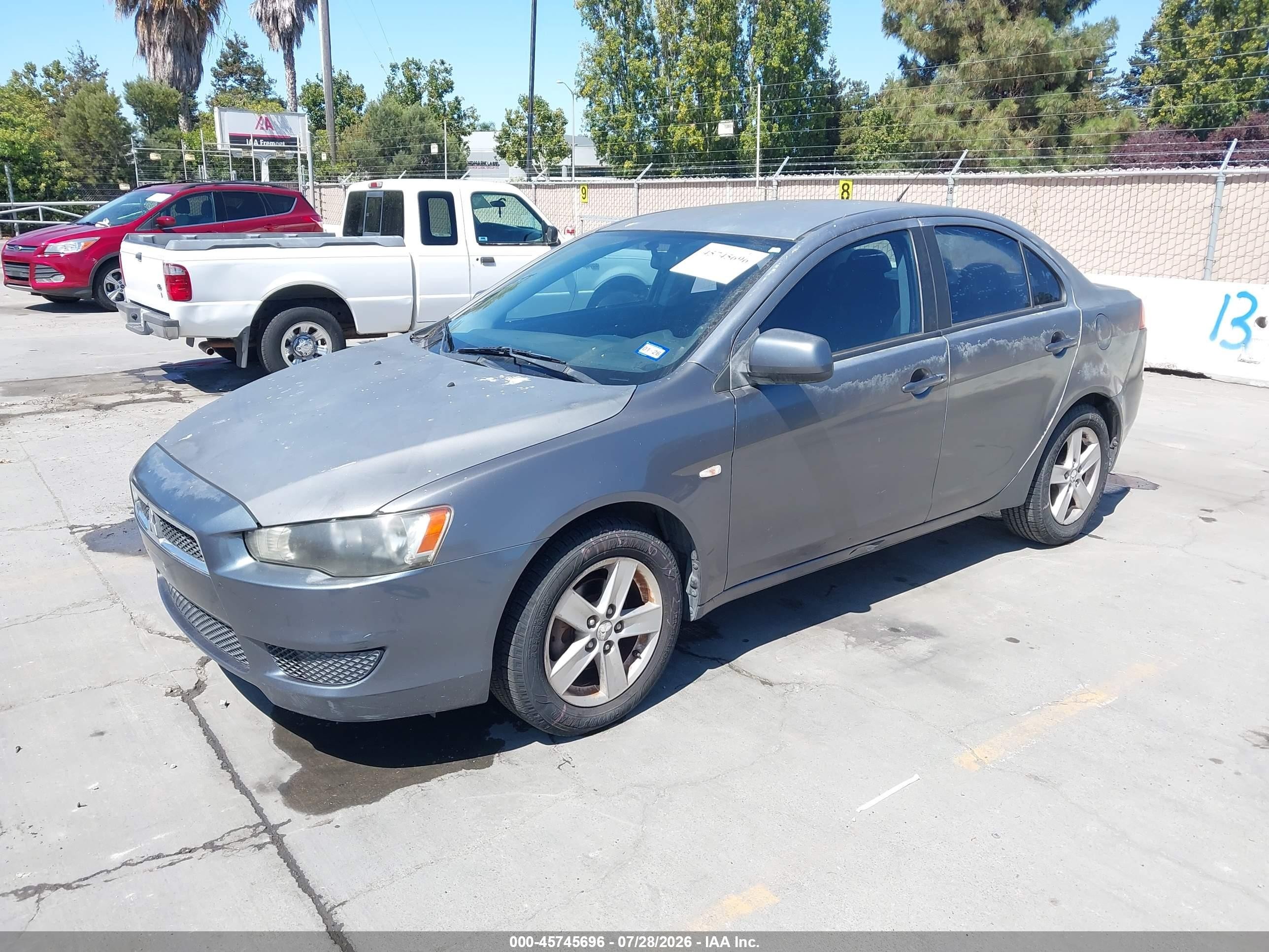 2009 Mitsubishi Lancer Es/es-sport Gray vin: JA3AU26U09U019683