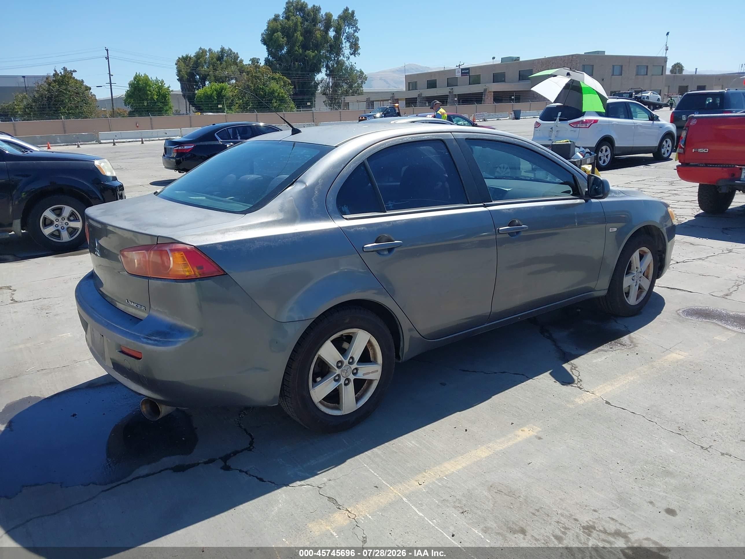 2009 Mitsubishi Lancer Es/es-sport Gray vin: JA3AU26U09U019683