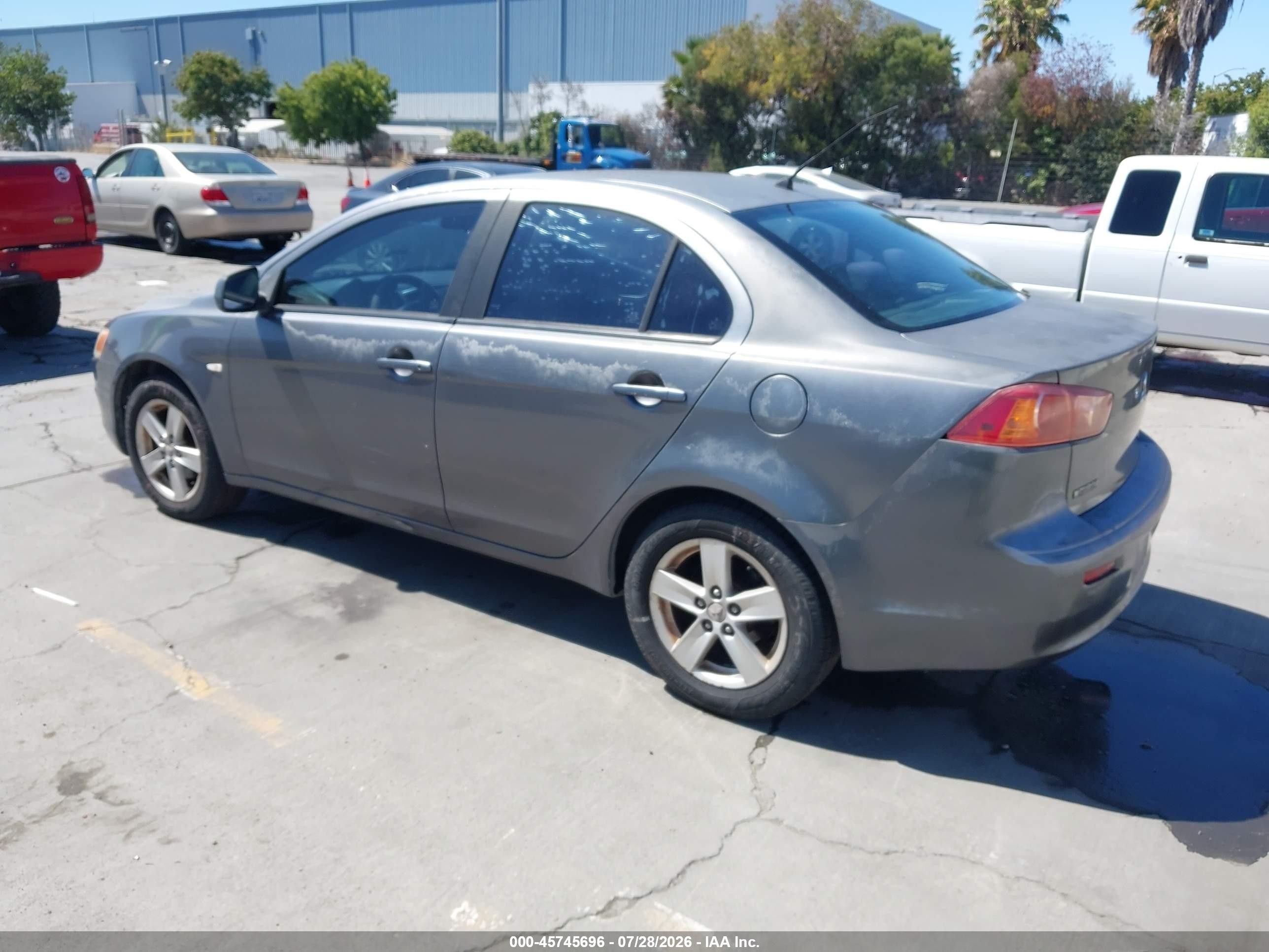 2009 Mitsubishi Lancer Es/es-sport Gray vin: JA3AU26U09U019683