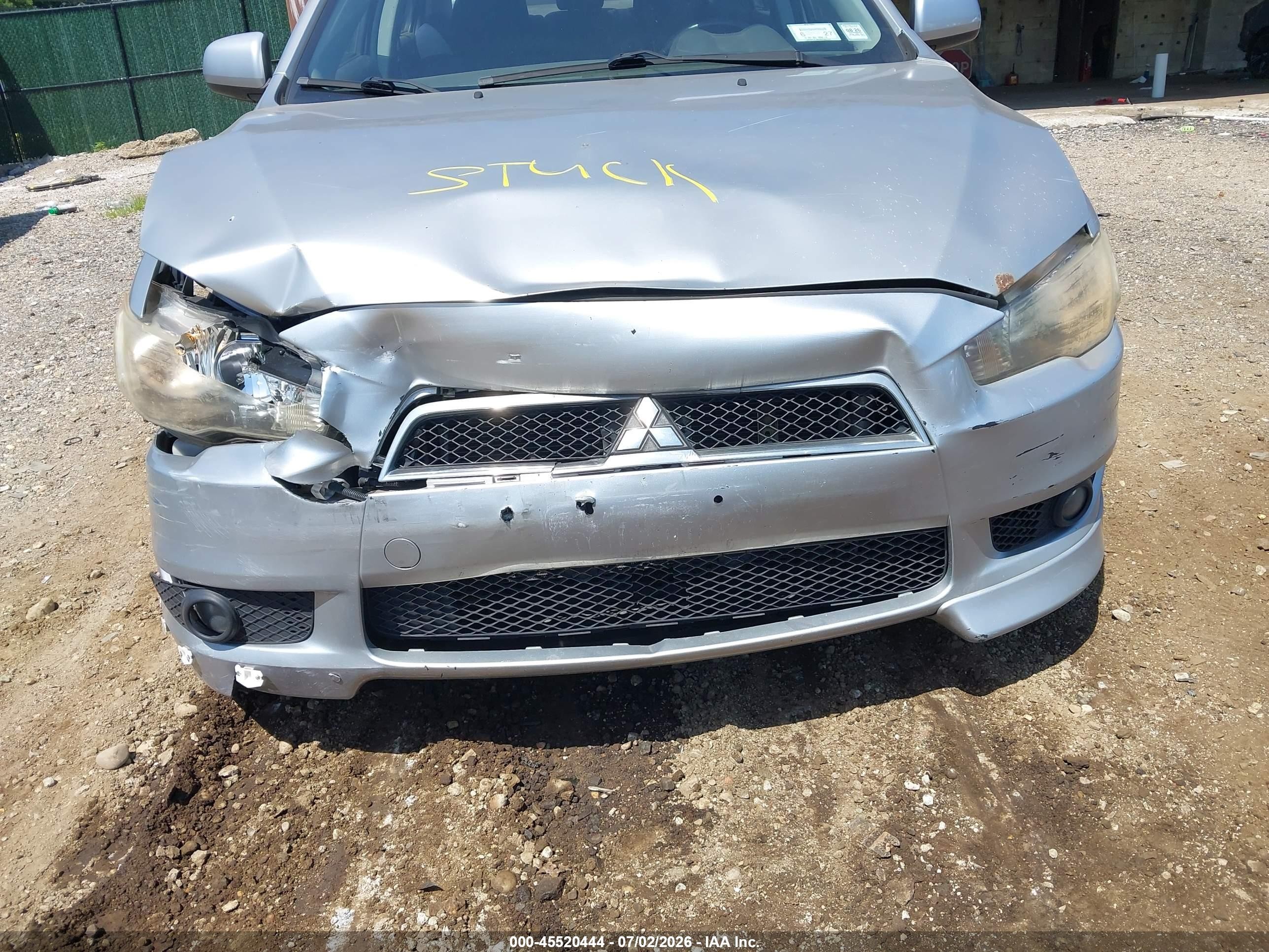 2009 Mitsubishi Lancer Es/es-sport Gray vin: JA3AU26U09U028058