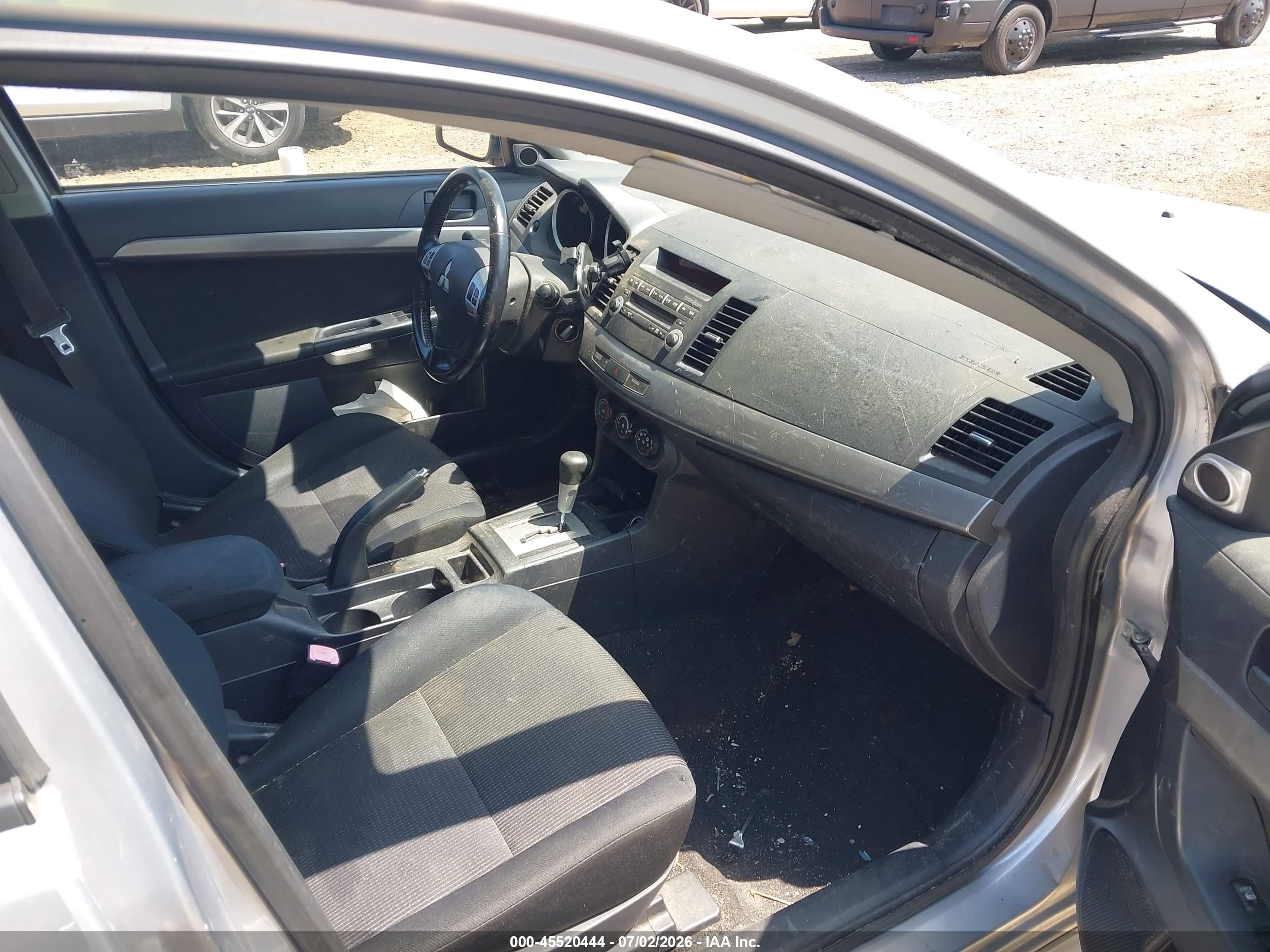 2009 Mitsubishi Lancer Es/es-sport Gray vin: JA3AU26U09U028058