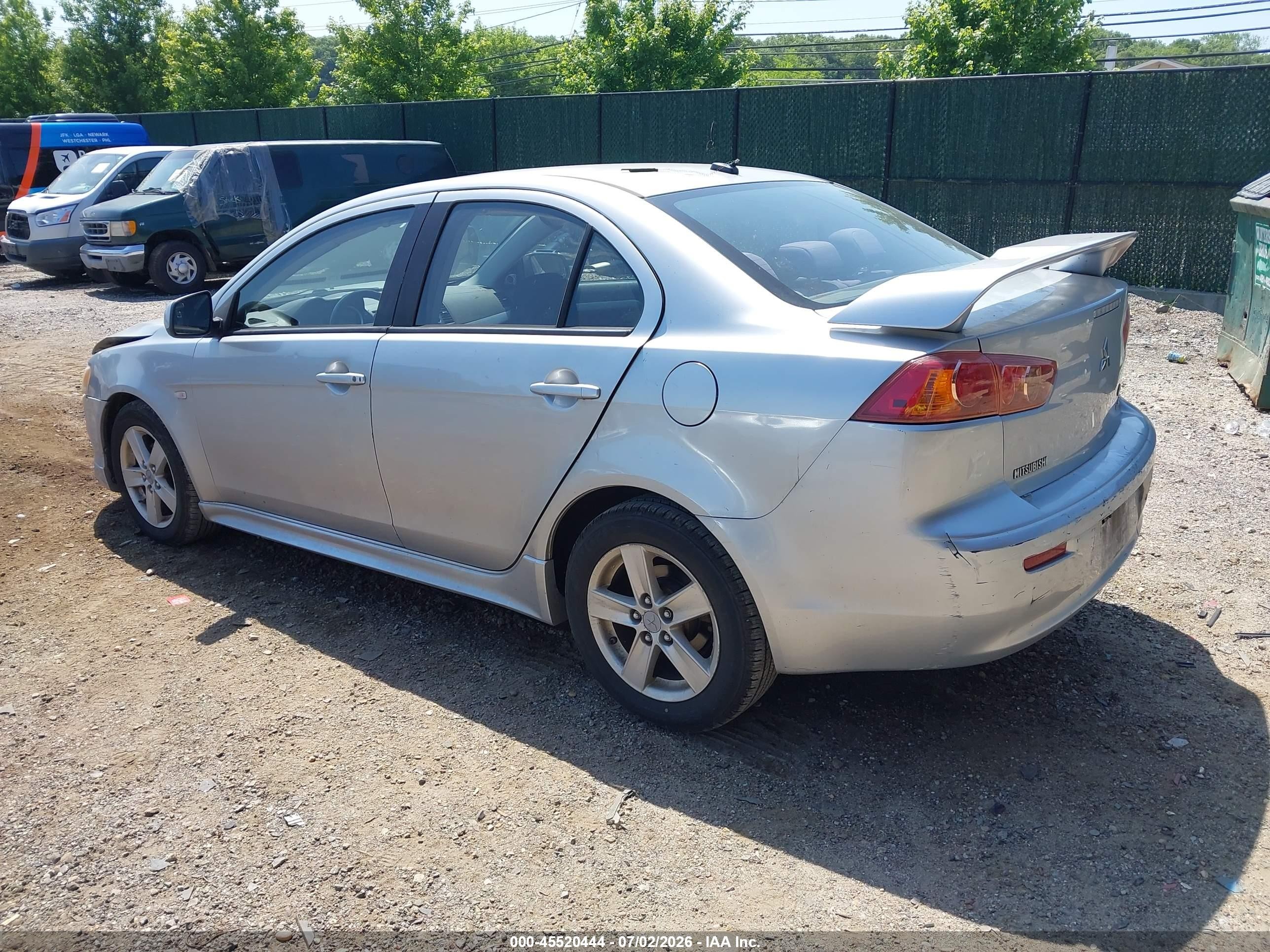 2009 Mitsubishi Lancer Es/es-sport Gray vin: JA3AU26U09U028058
