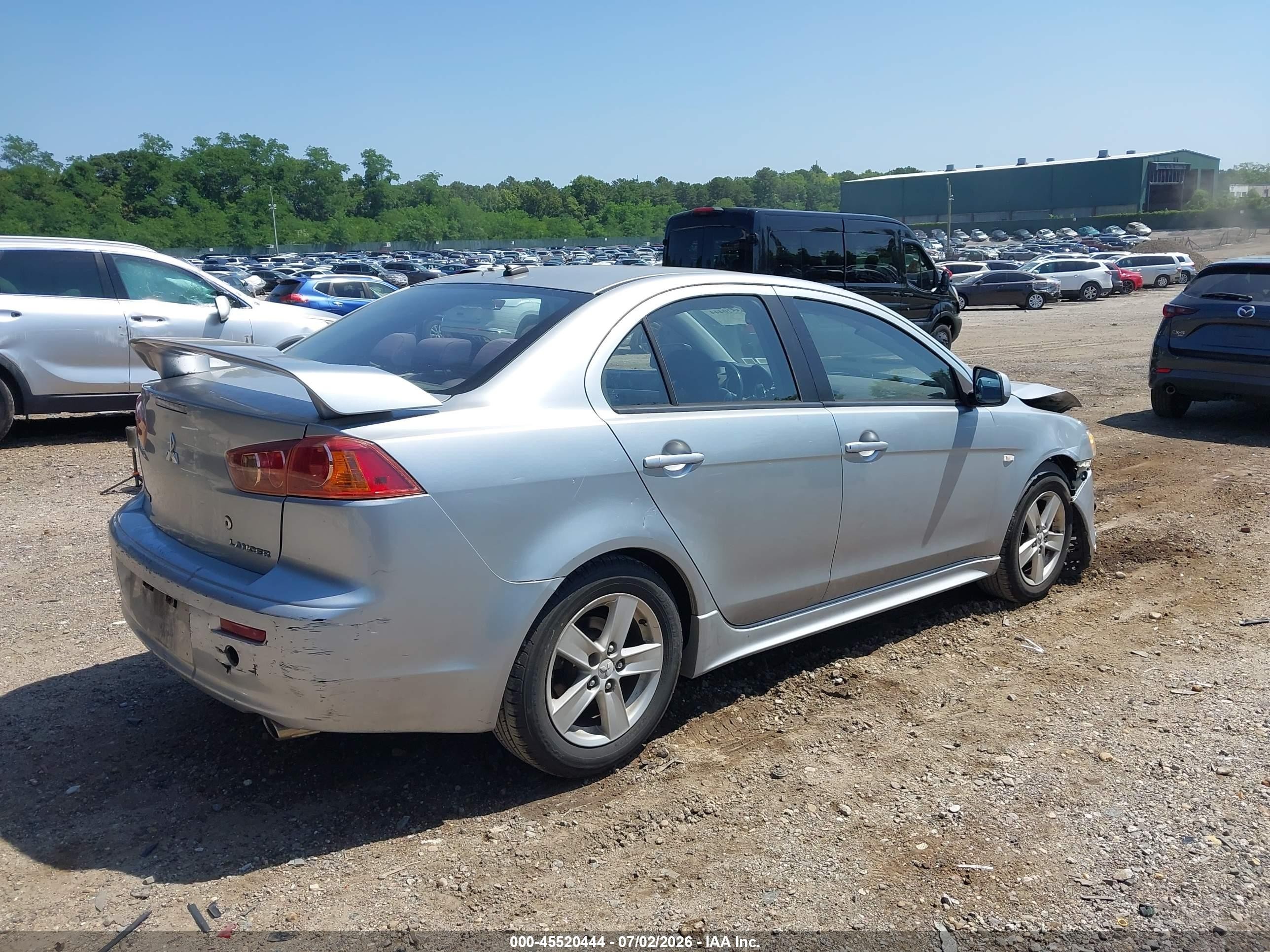 2009 Mitsubishi Lancer Es/es-sport Gray vin: JA3AU26U09U028058