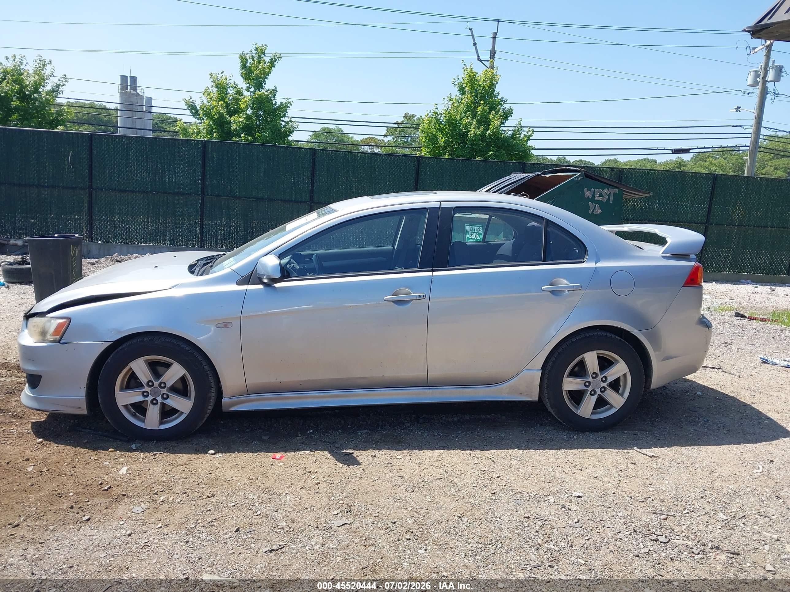2009 Mitsubishi Lancer Es/es-sport Gray vin: JA3AU26U09U028058