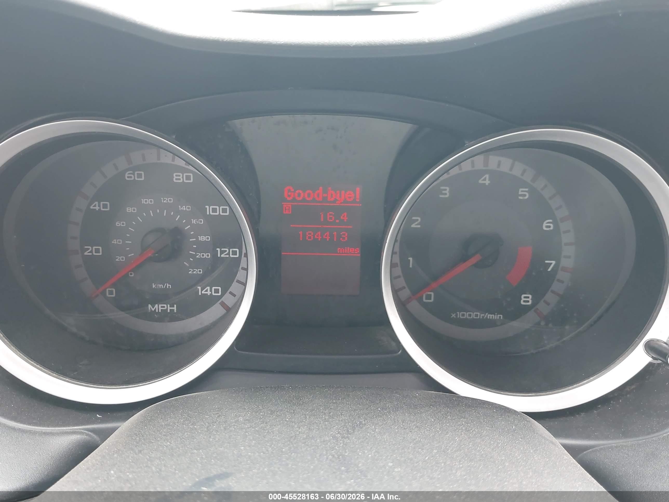 2008 Mitsubishi Lancer De/es White vin: JA3AU26U28U032305