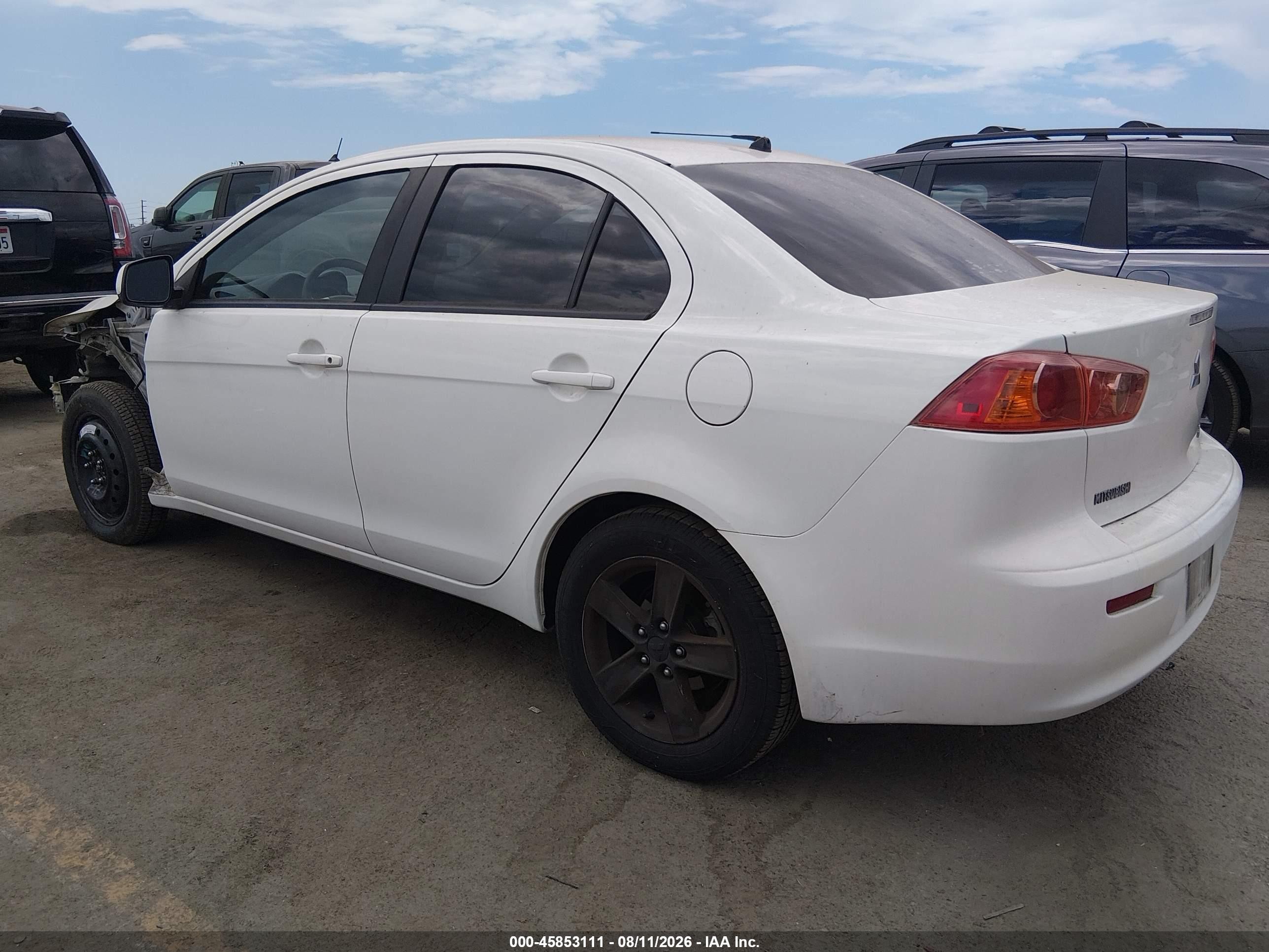 2009 Mitsubishi Lancer Es/es-sport White vin: JA3AU26U49U040679