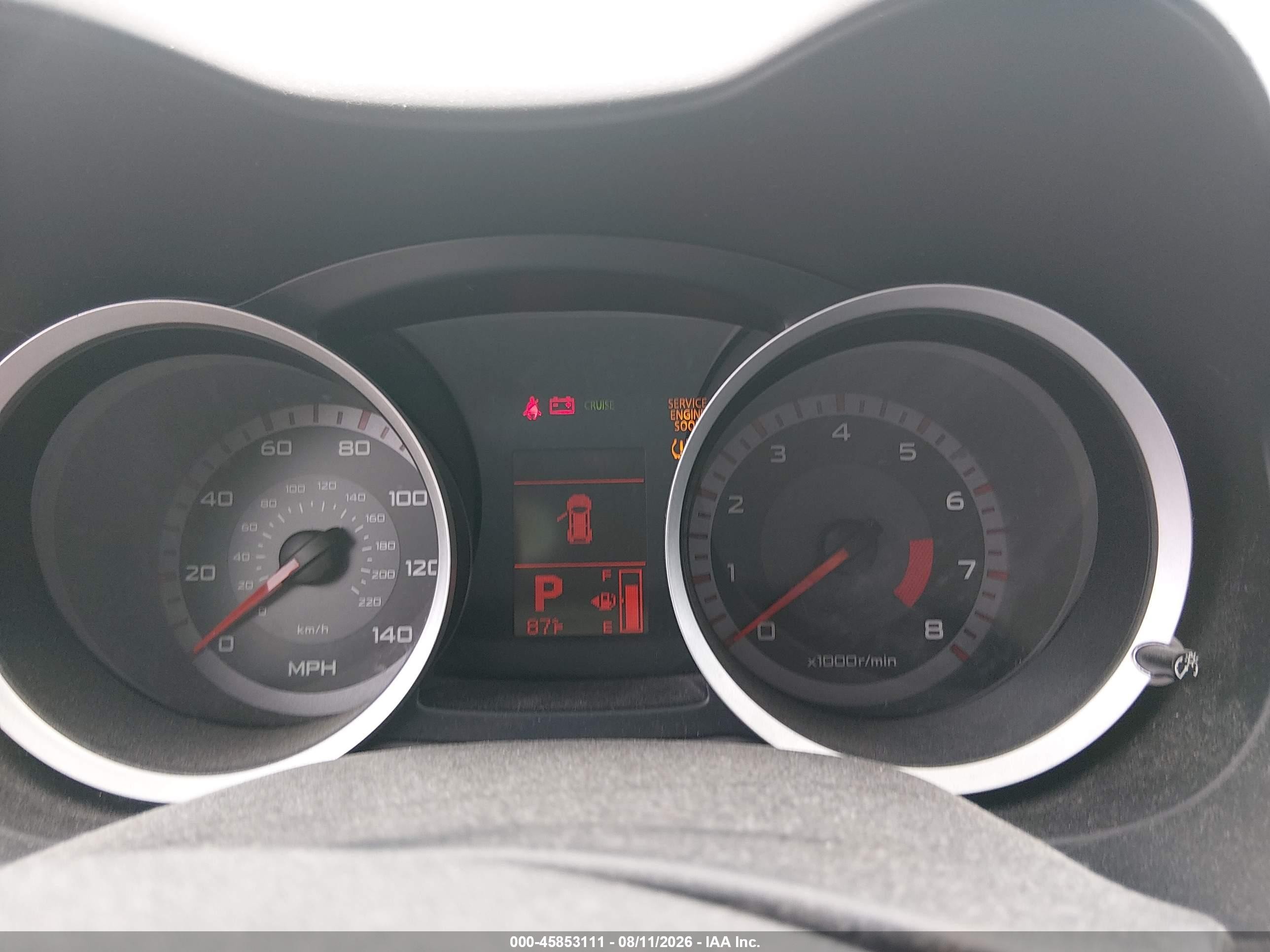 2009 Mitsubishi Lancer Es/es-sport White vin: JA3AU26U49U040679