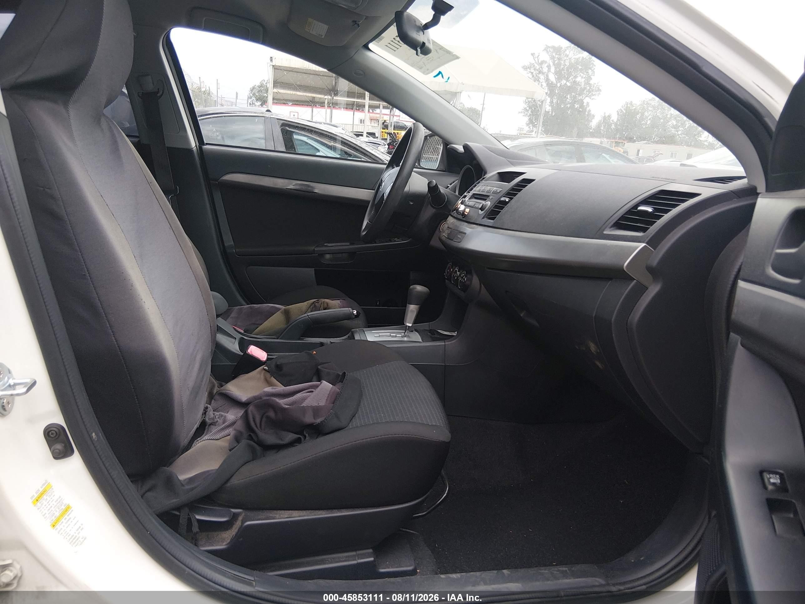 2009 Mitsubishi Lancer Es/es-sport White vin: JA3AU26U49U040679
