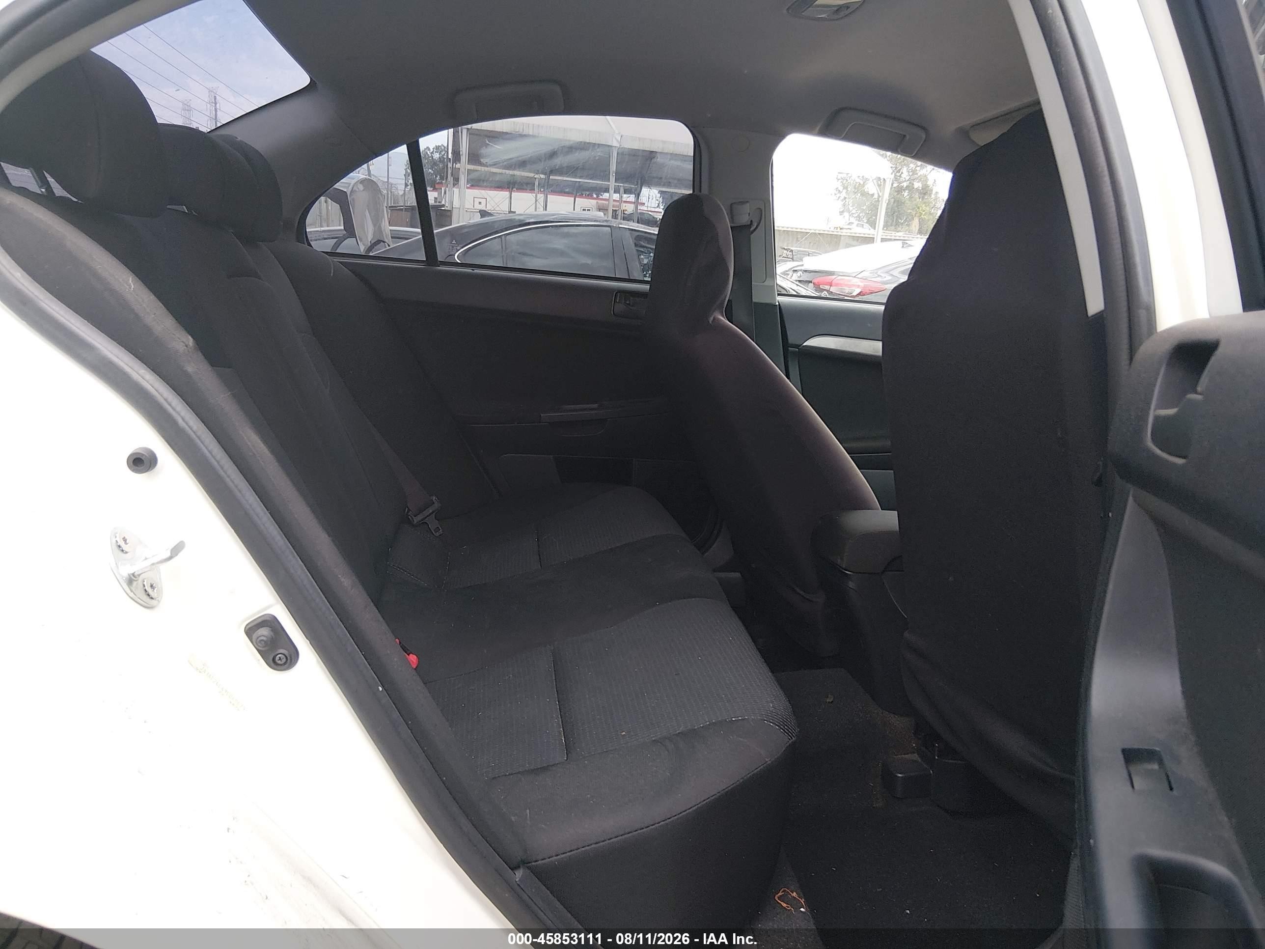 2009 Mitsubishi Lancer Es/es-sport White vin: JA3AU26U49U040679