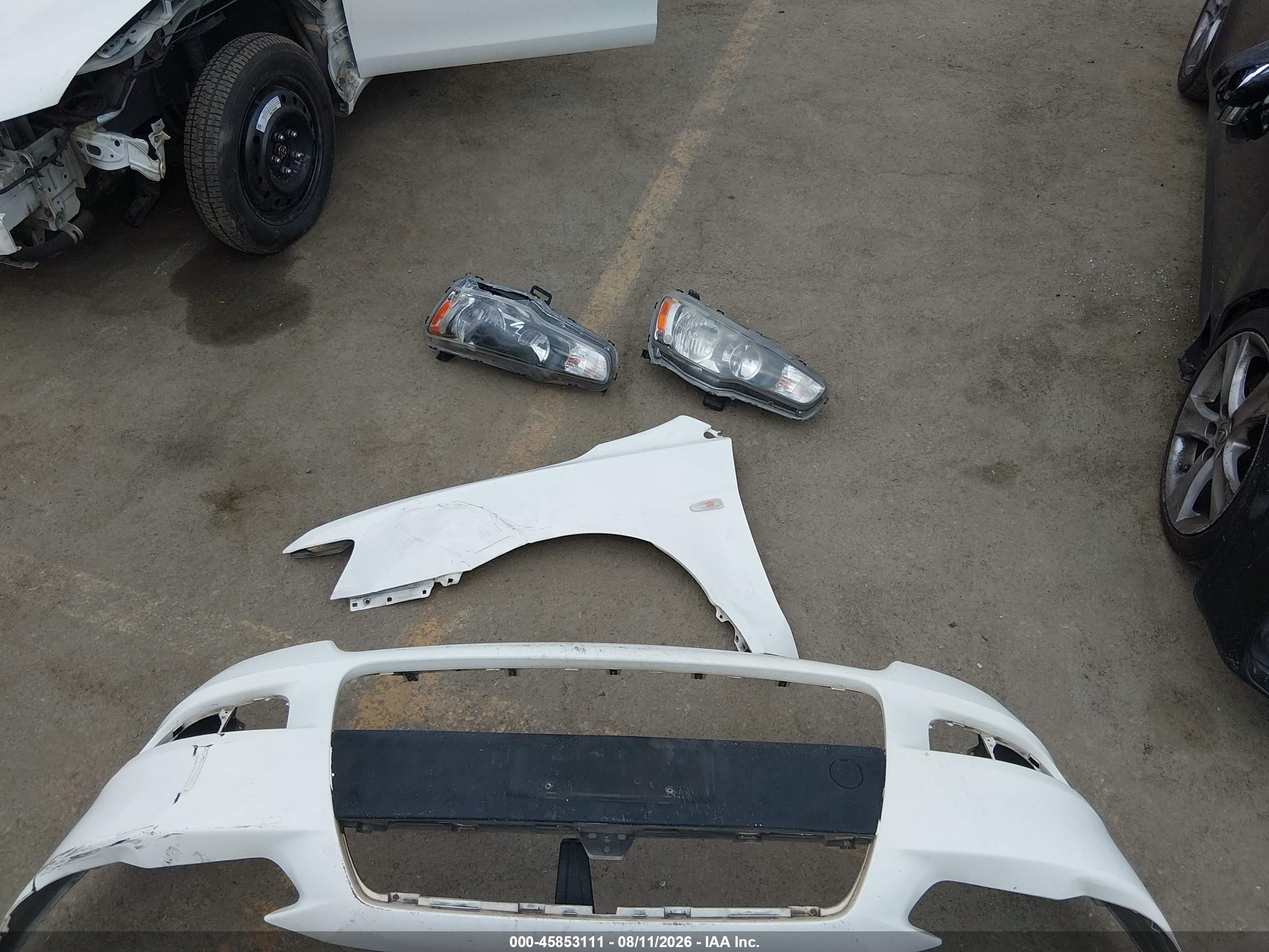 2009 Mitsubishi Lancer Es/es-sport White vin: JA3AU26U49U040679
