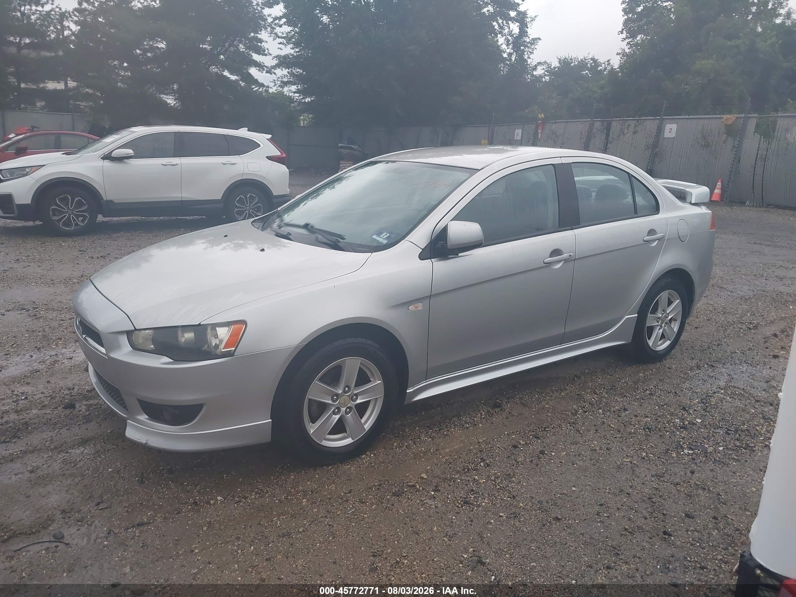 2009 Mitsubishi Lancer Es/es-sport Gray vin: JA3AU26U59U038357