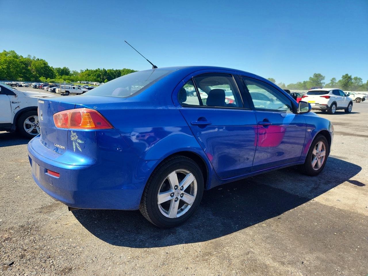 2009 Mitsubishi Lancer Es Blue vin: JA3AU26U69U045155