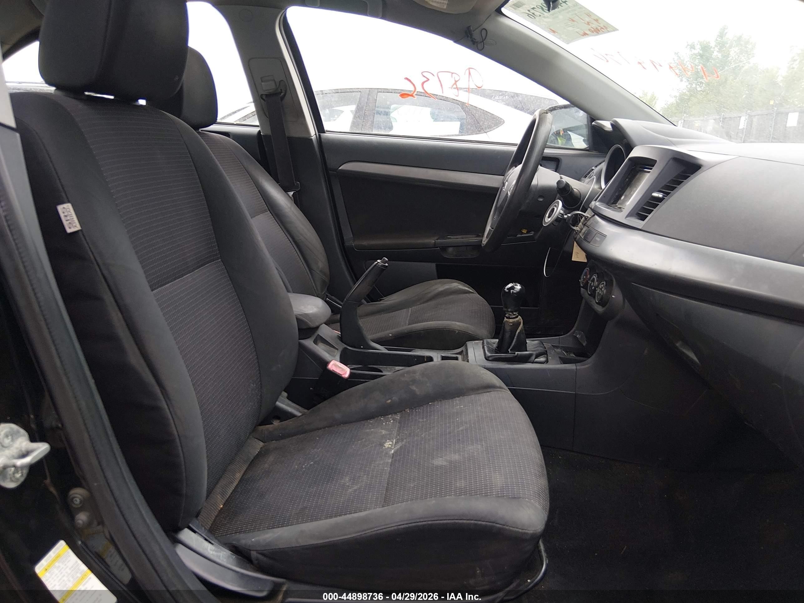 2008 Mitsubishi Lancer De/es Black vin: JA3AU26U78U001048