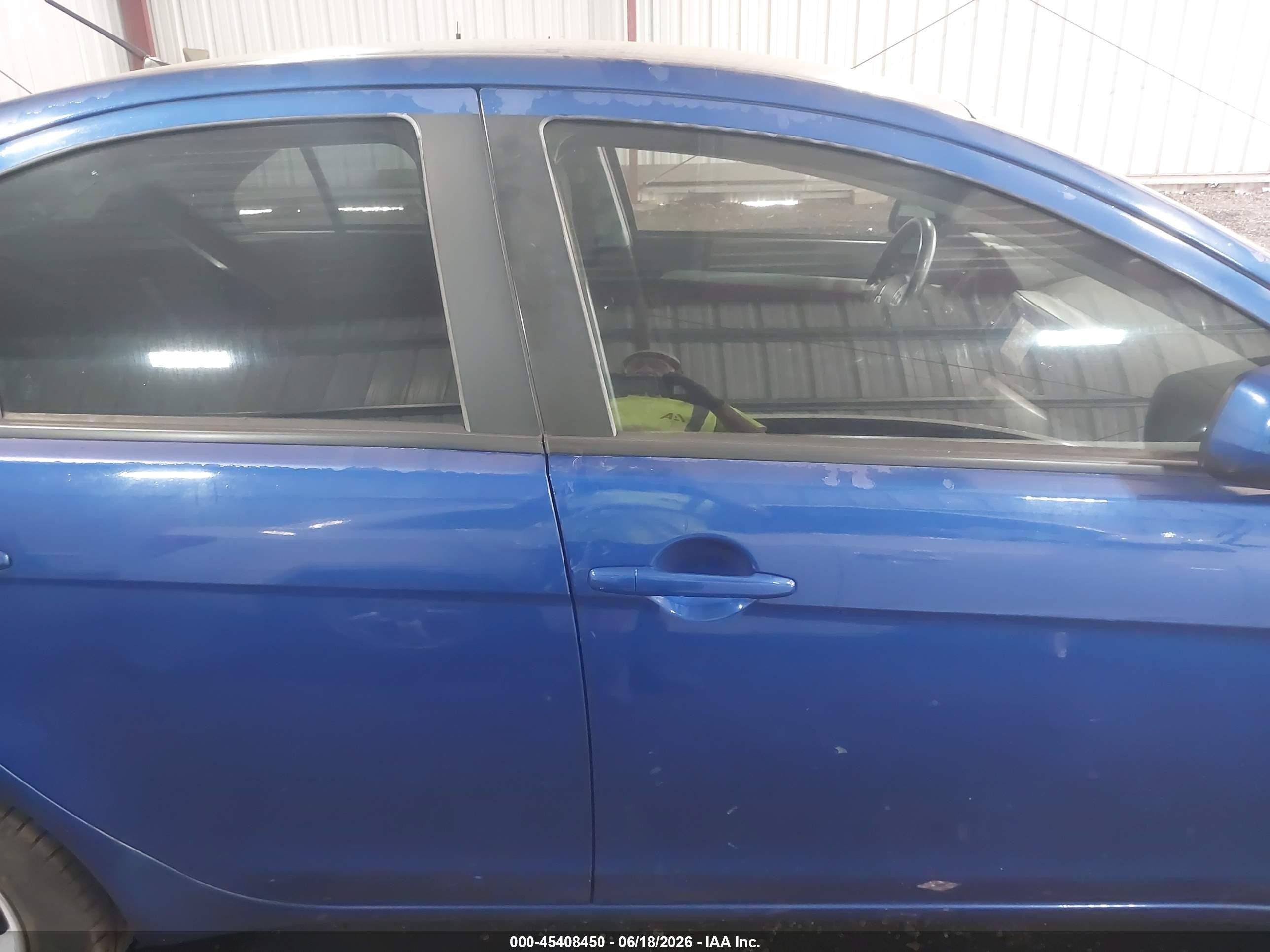 2009 Mitsubishi Lancer Es/es-sport Blue vin: JA3AU26U89U034674