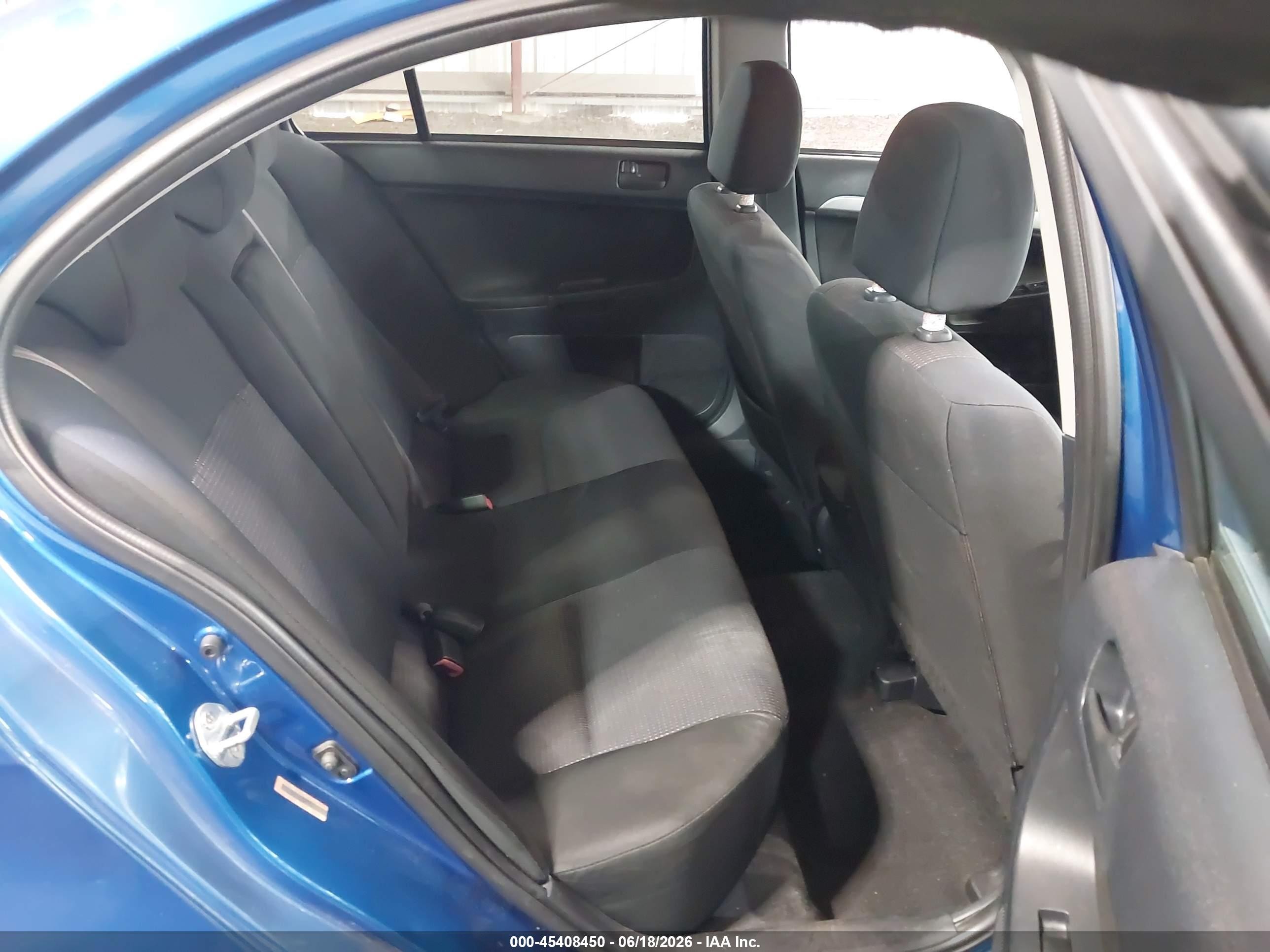 2009 Mitsubishi Lancer Es/es-sport Blue vin: JA3AU26U89U034674