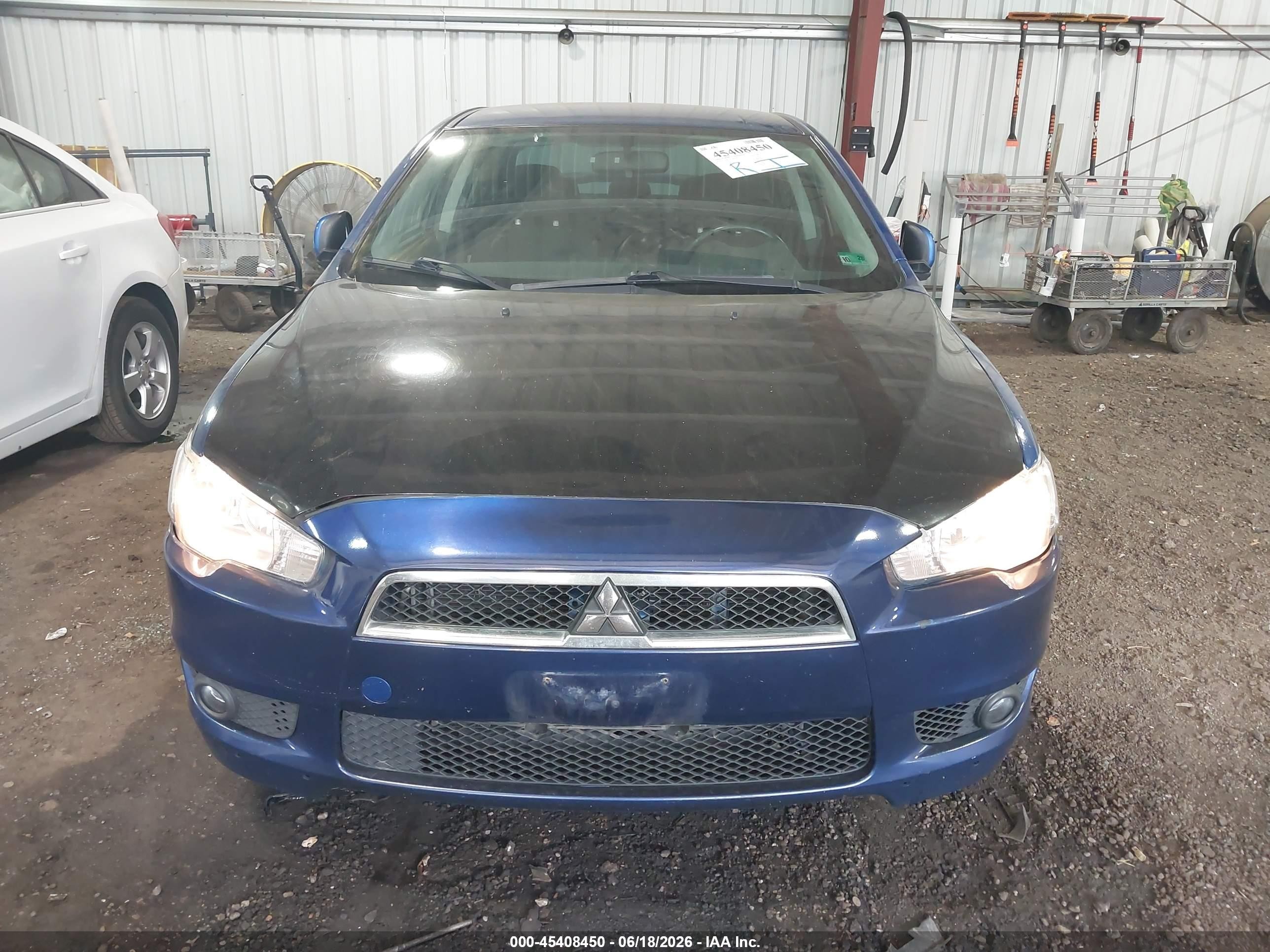 2009 Mitsubishi Lancer Es/es-sport Blue vin: JA3AU26U89U034674
