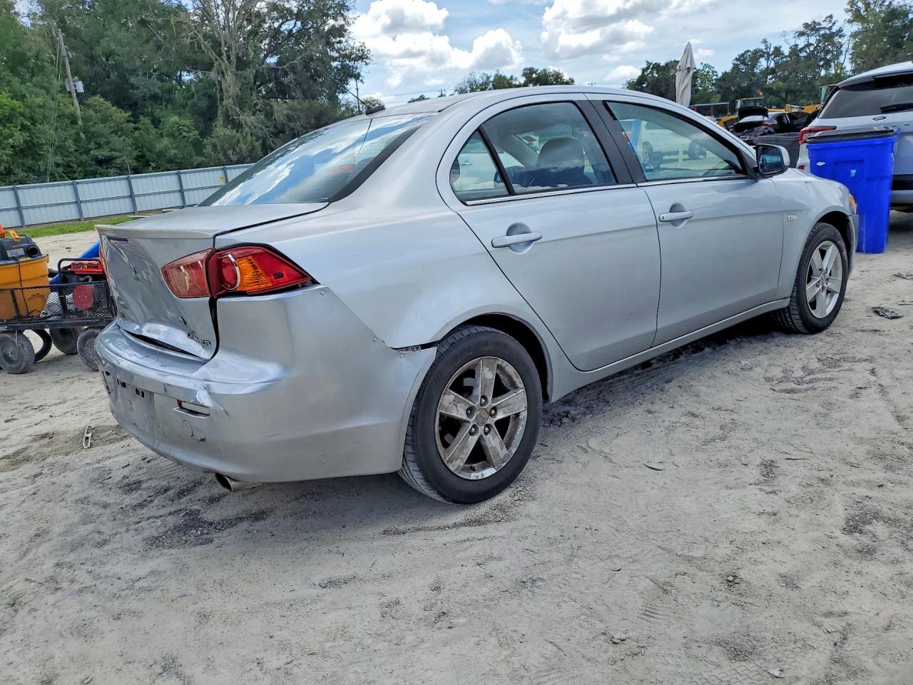 2008 Mitsubishi Lancer Es Silver vin: JA3AU26U98U040918
