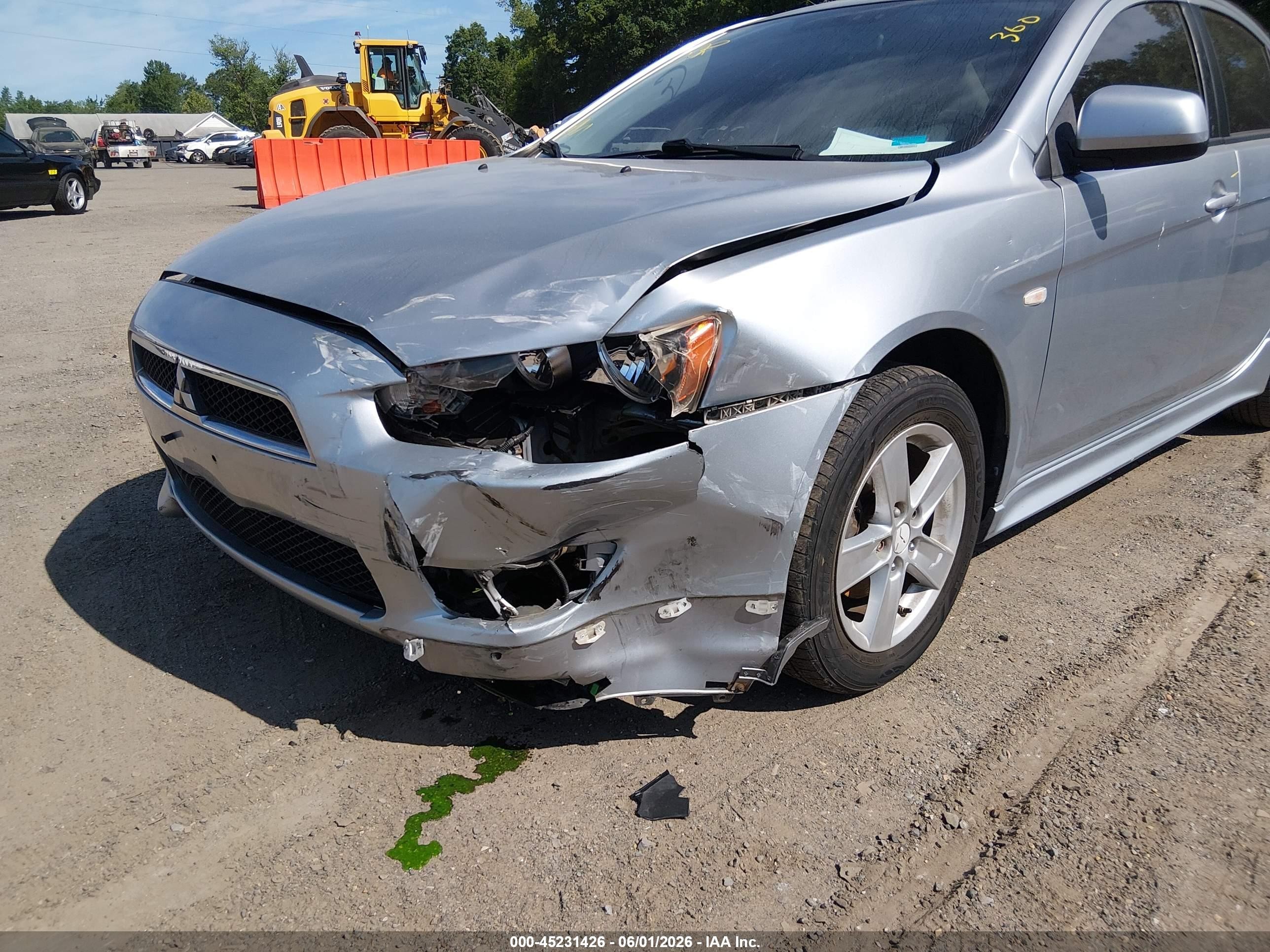 2009 Mitsubishi Lancer Es/es-sport Silver vin: JA3AU26UX9U018587