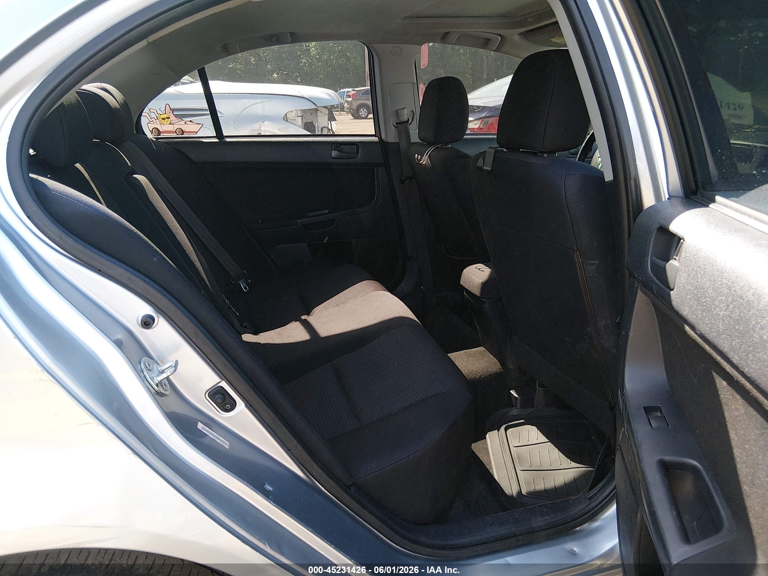 2009 Mitsubishi Lancer Es/es-sport Silver vin: JA3AU26UX9U018587