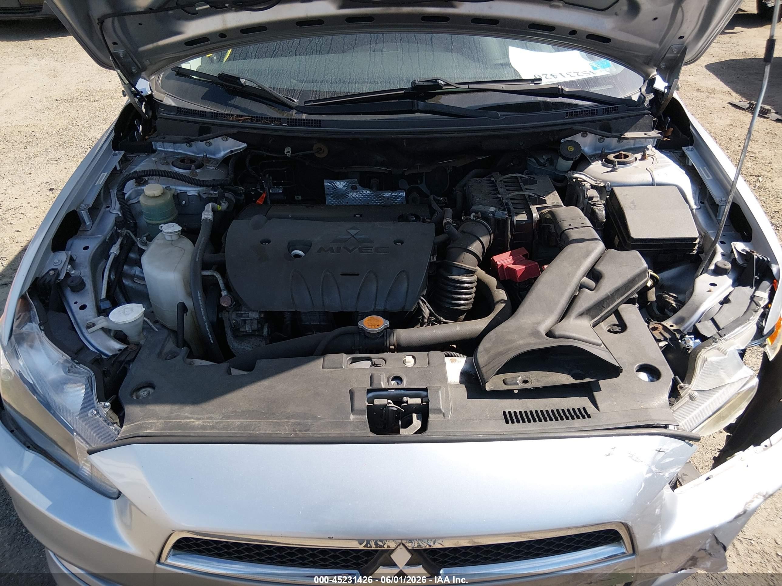2009 Mitsubishi Lancer Es/es-sport Silver vin: JA3AU26UX9U018587
