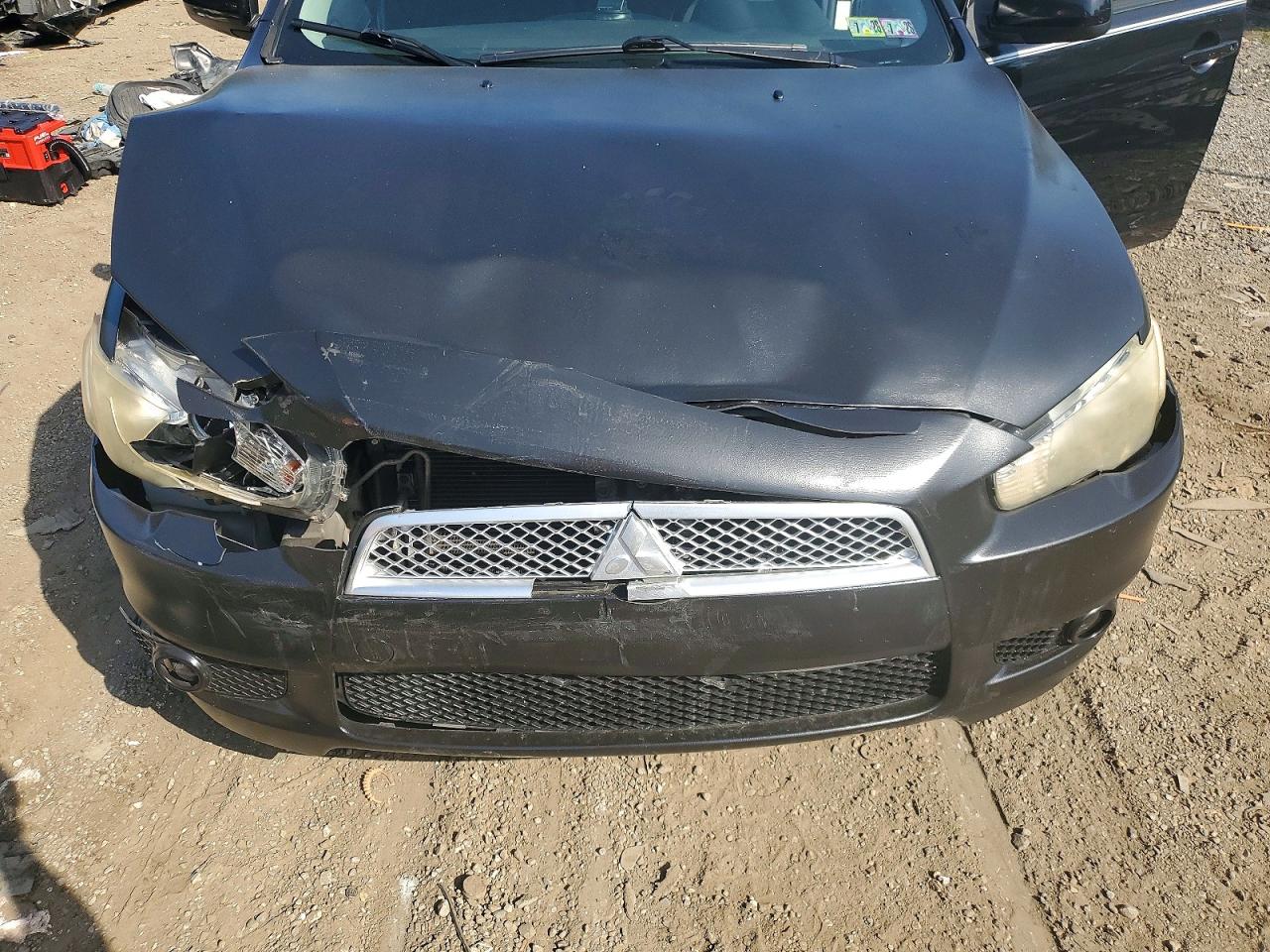2008 Mitsubishi Lancer Gts Black vin: JA3AU86U28U045218