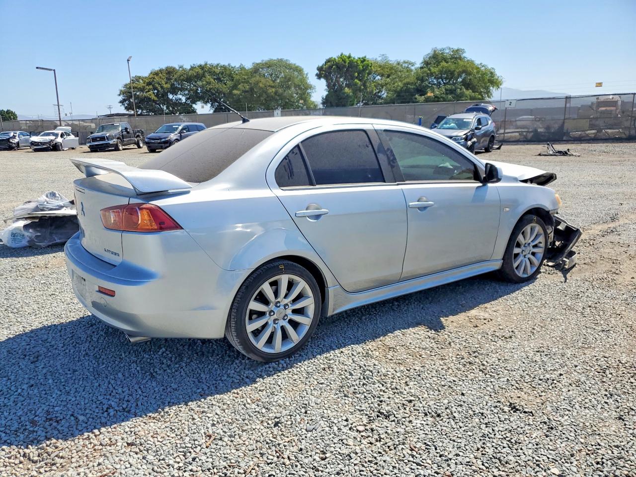 2008 Mitsubishi Lancer Gts Silver vin: JA3AU86U58U025688