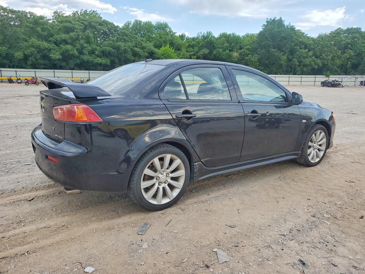 2008 Mitsubishi Lancer Gts Black vin: JA3AU86U78U024011