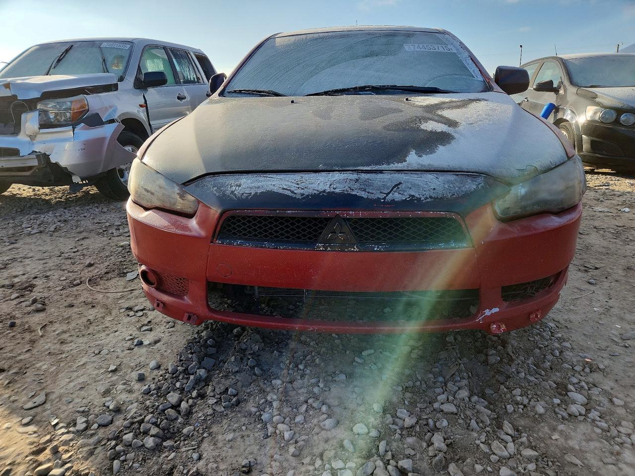 2008 Mitsubishi Lancer Red vin: JA3AU86U98U010854