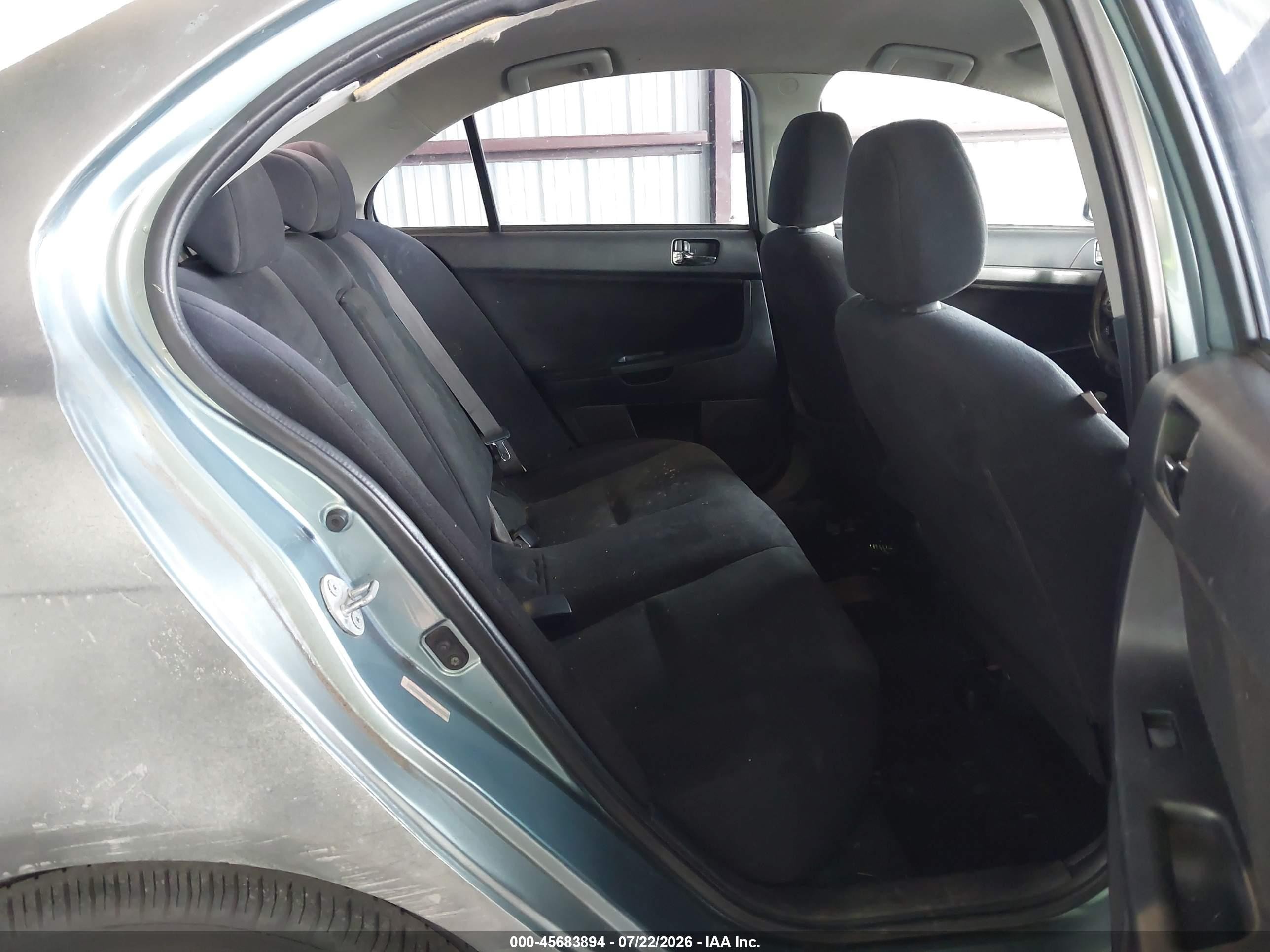 2008 Mitsubishi Lancer Gts Blue vin: JA3AU86UX8U045015