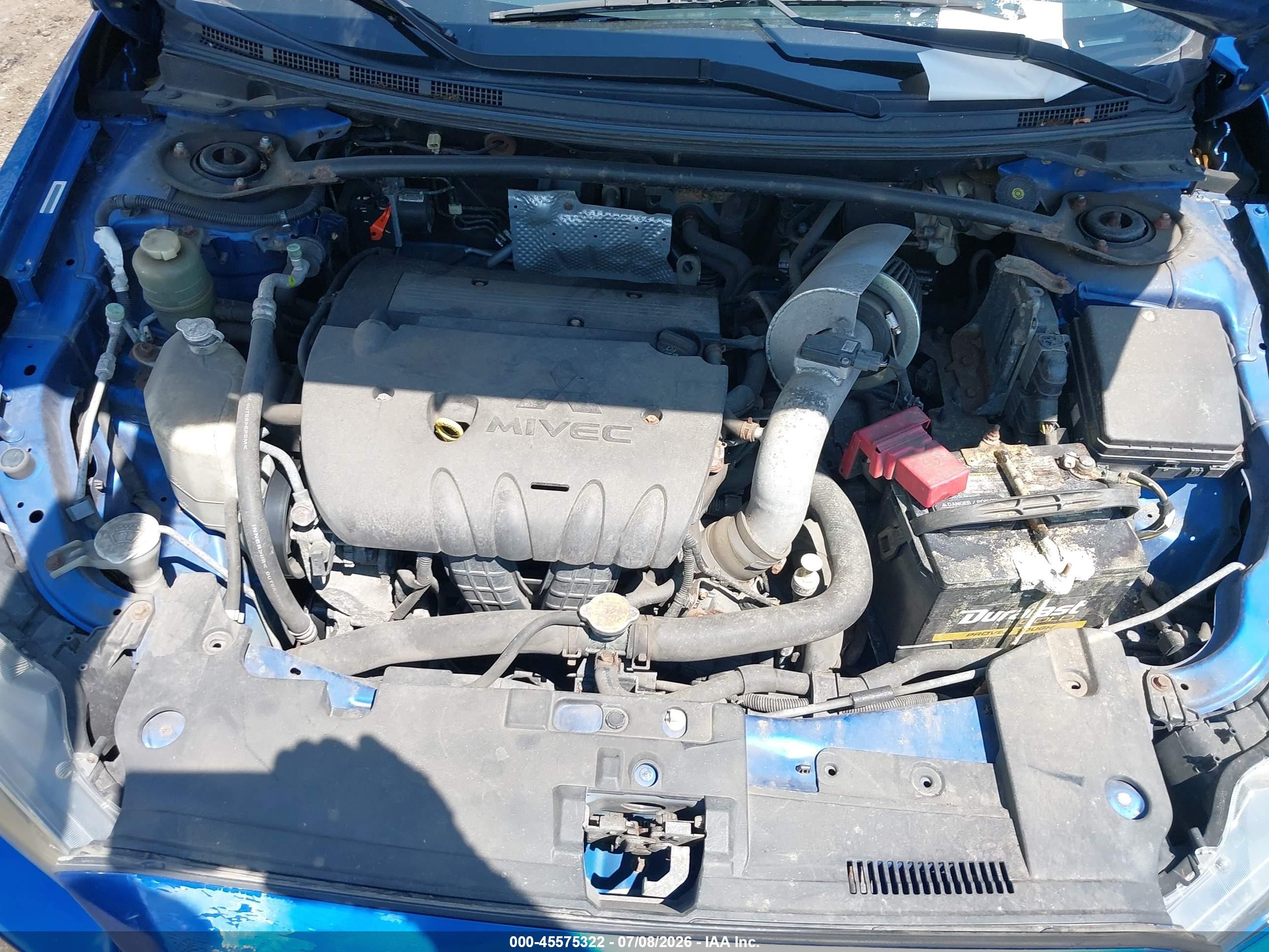 2009 Mitsubishi Lancer Gts Blue vin: JA3AU86W19U009071